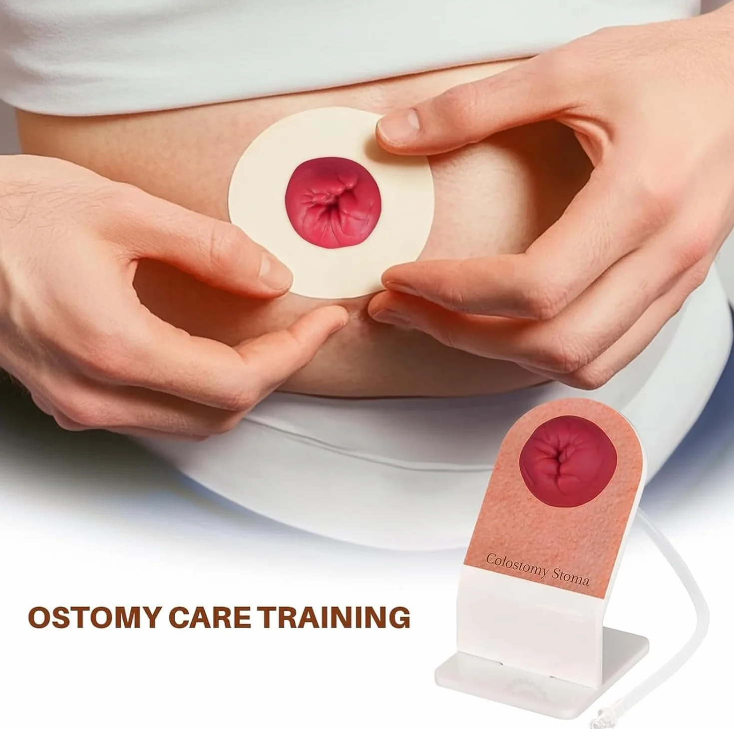 Model treningowy do pielęgnacji stomii, realistyczny symulator pielęgniarstwa stomijnego, do praktyki opieki nad ileostomią przetoki, edukacji studentów medycyny, demonstracji klinicznej, 4