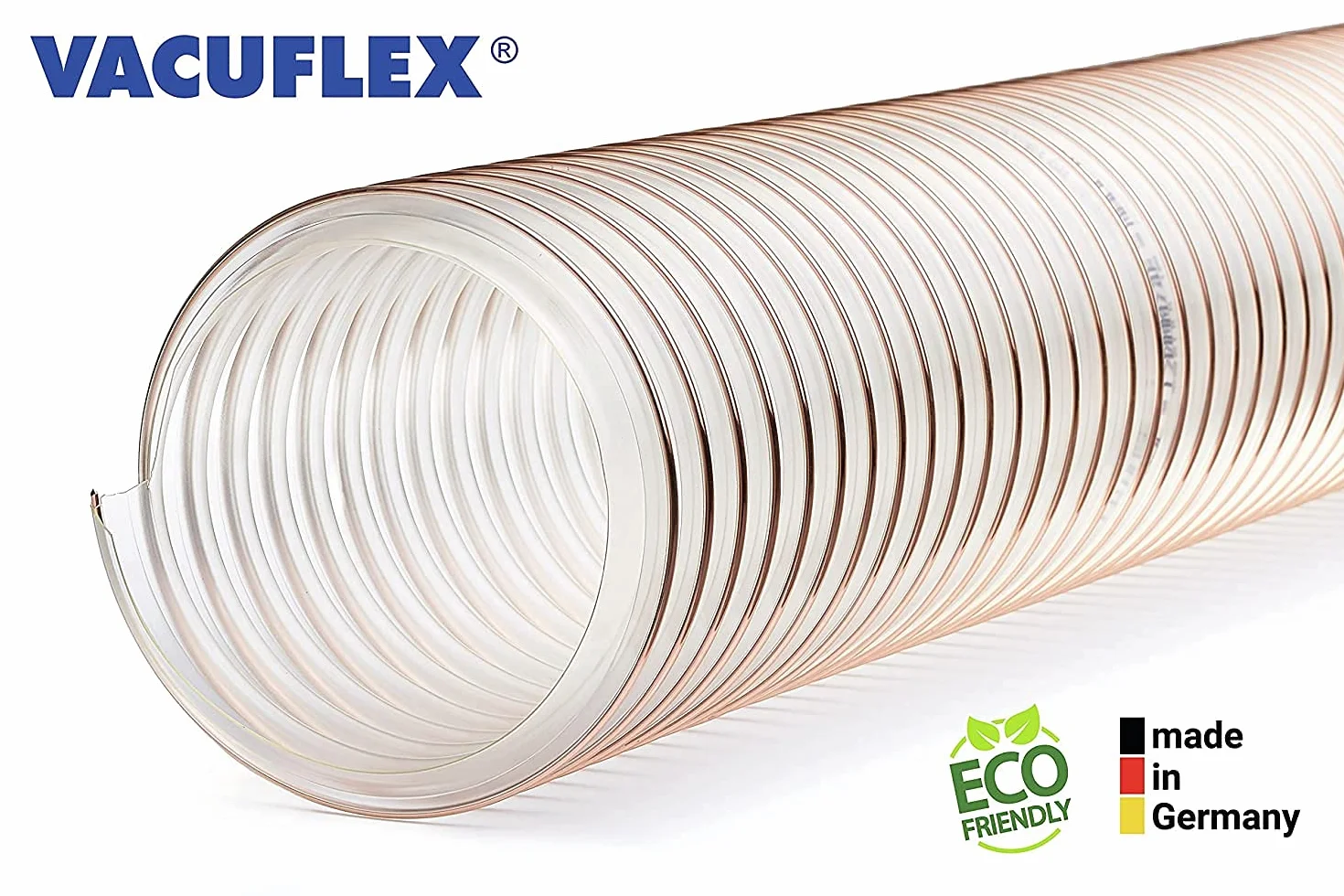 VACUFLEX PU 400 C ECO - wąż ssący PU o grubości ścianki 0,4 mm - długość 5 m - ID100 mm / 102 mm - odporny na mikroorganizmy i hydrolizę