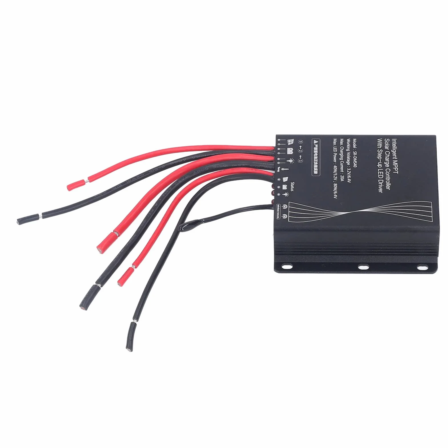 Regulator solarny MPPT 3,2V 6,4V 20A IP67 40W 80W