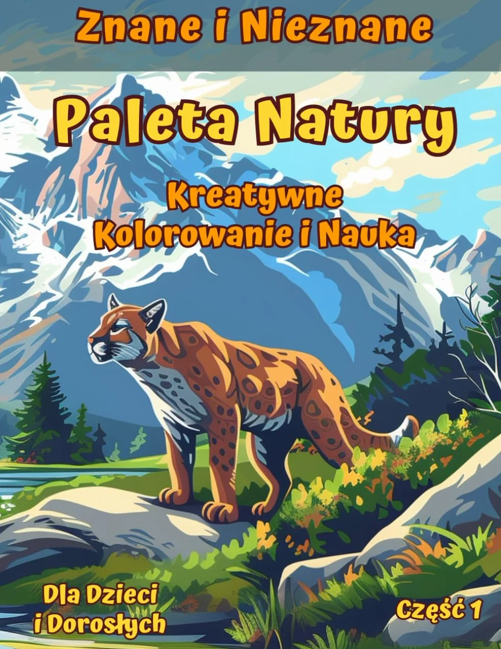 Paleta Natury: Kreatywne Kolorowanie i Nauka dla Dzieci i Dorosłych: Odkrywaj i Koloruj Dzikie Zwierzęta - kolorowanka ze szczegółowymi mapami i fascynującymi faktami o zwierzętach