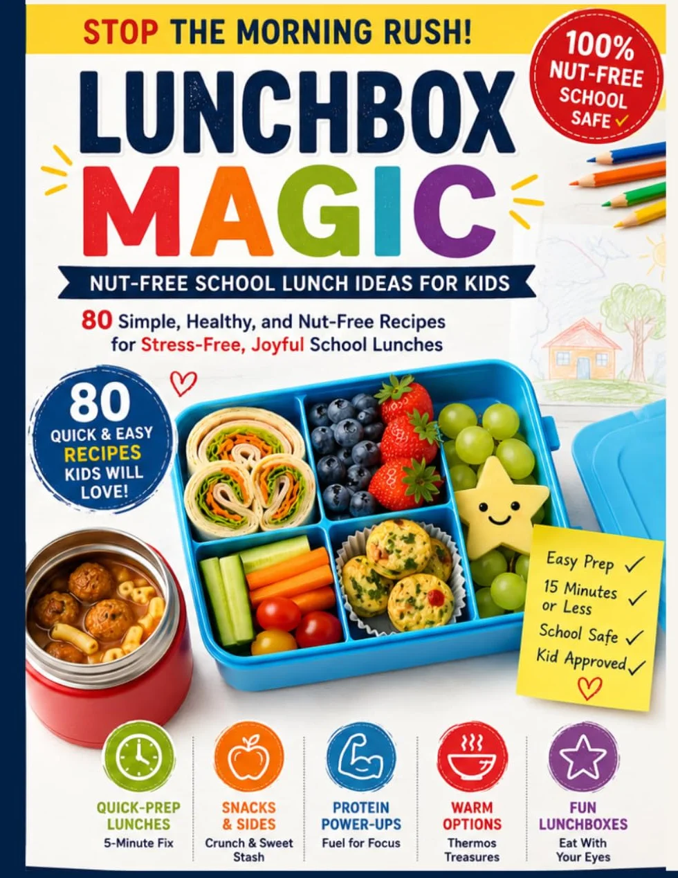 Lunchbox Magic: The Busy Parent’s Nut-Free Cookbook: 80 Simple Recipes for Balanced Lunches in 15 Minutes