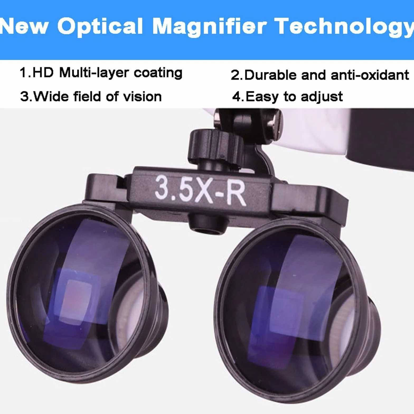 Akumulator Opaska Chirurgiczna LED Reflektor Medyczny 3,5X 60000lx 5500-6500K do stomatologii