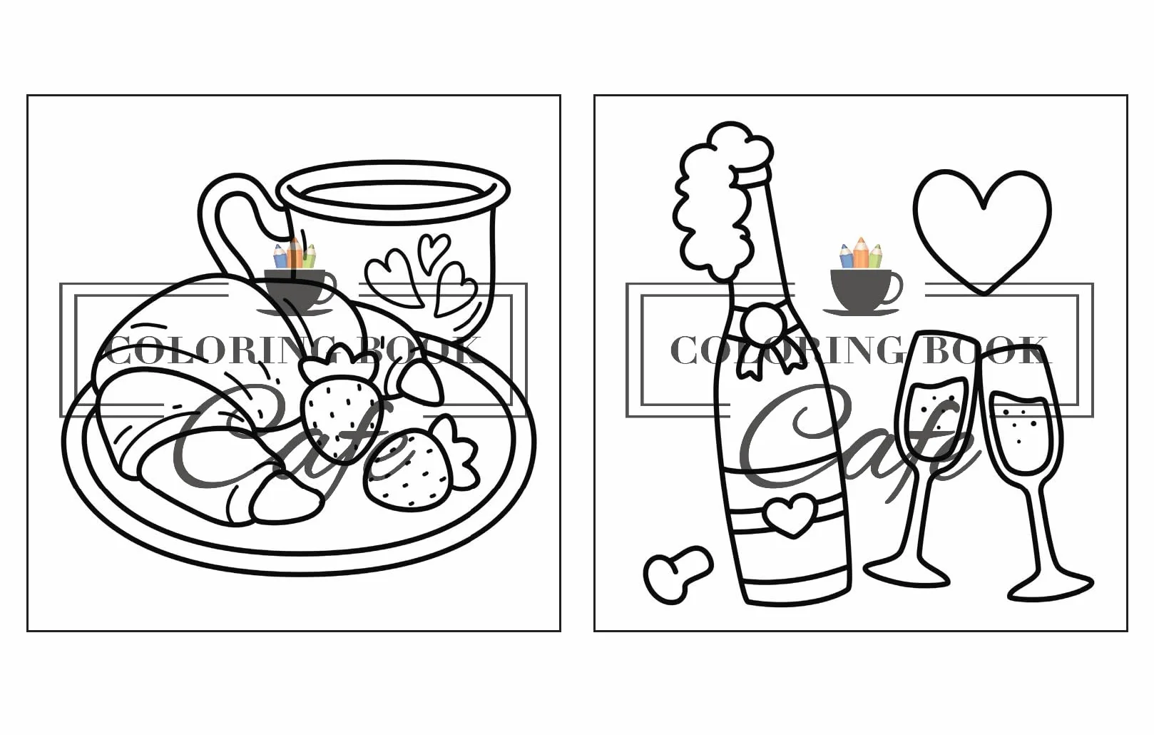 Cozy Love: Cute and Cozy Coloring Book for Adults & Teens with Easy and Bold Hygge-Inspired Designs