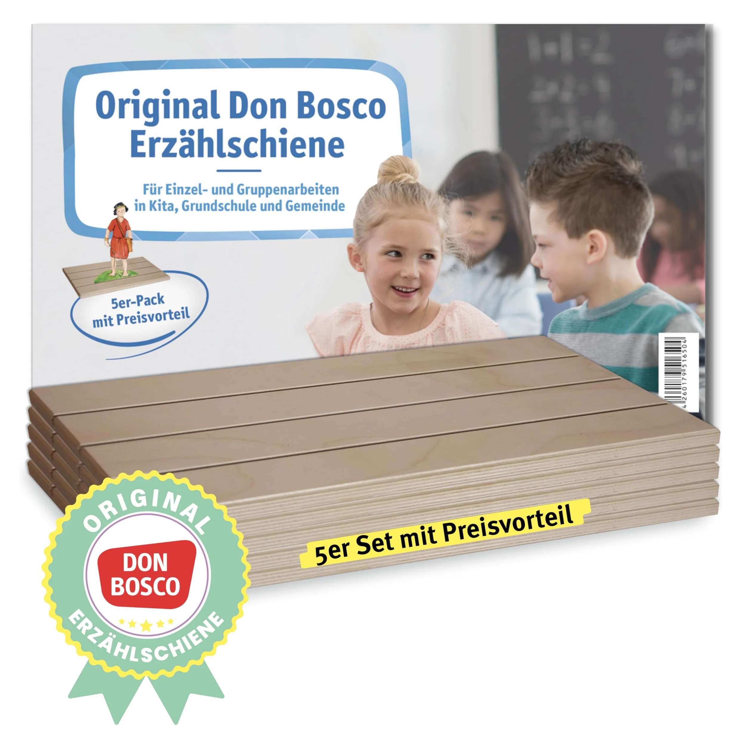Original Don Bosco Erzählschiene 5er-Pack Figurentheater für Kita Grundschule Gemeinde
