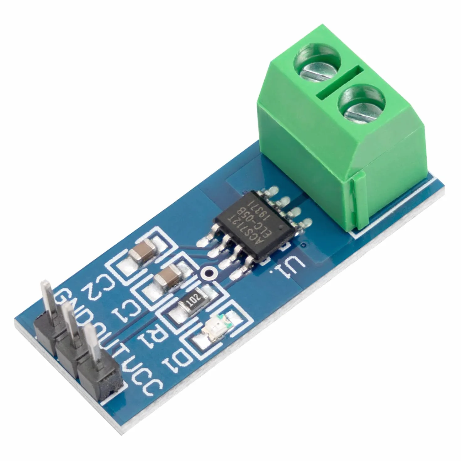 AZDelivery ACS712 20A Czujnik Prądu Moduł dla Arduino