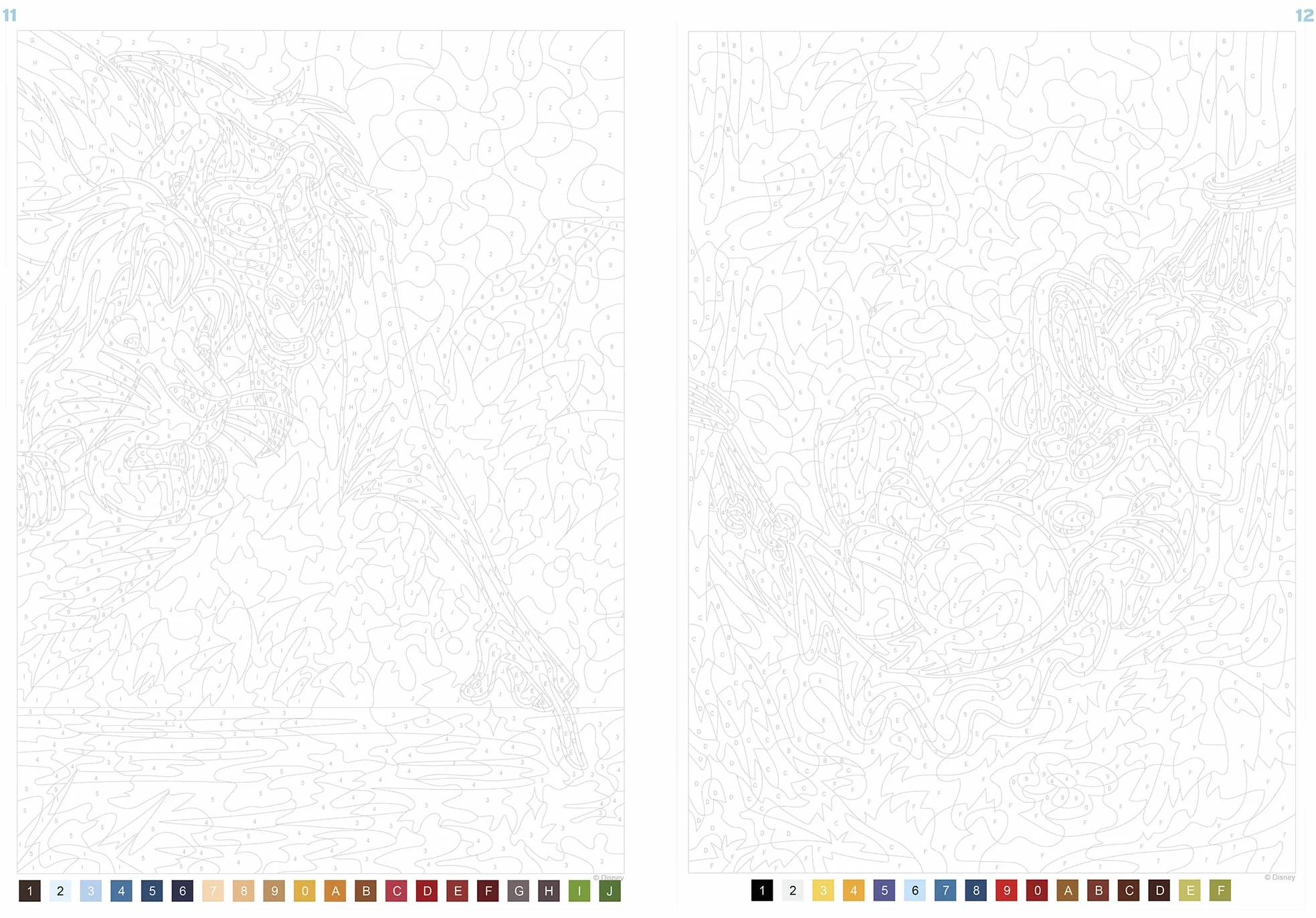 Coloriages mystères Disney - Nature