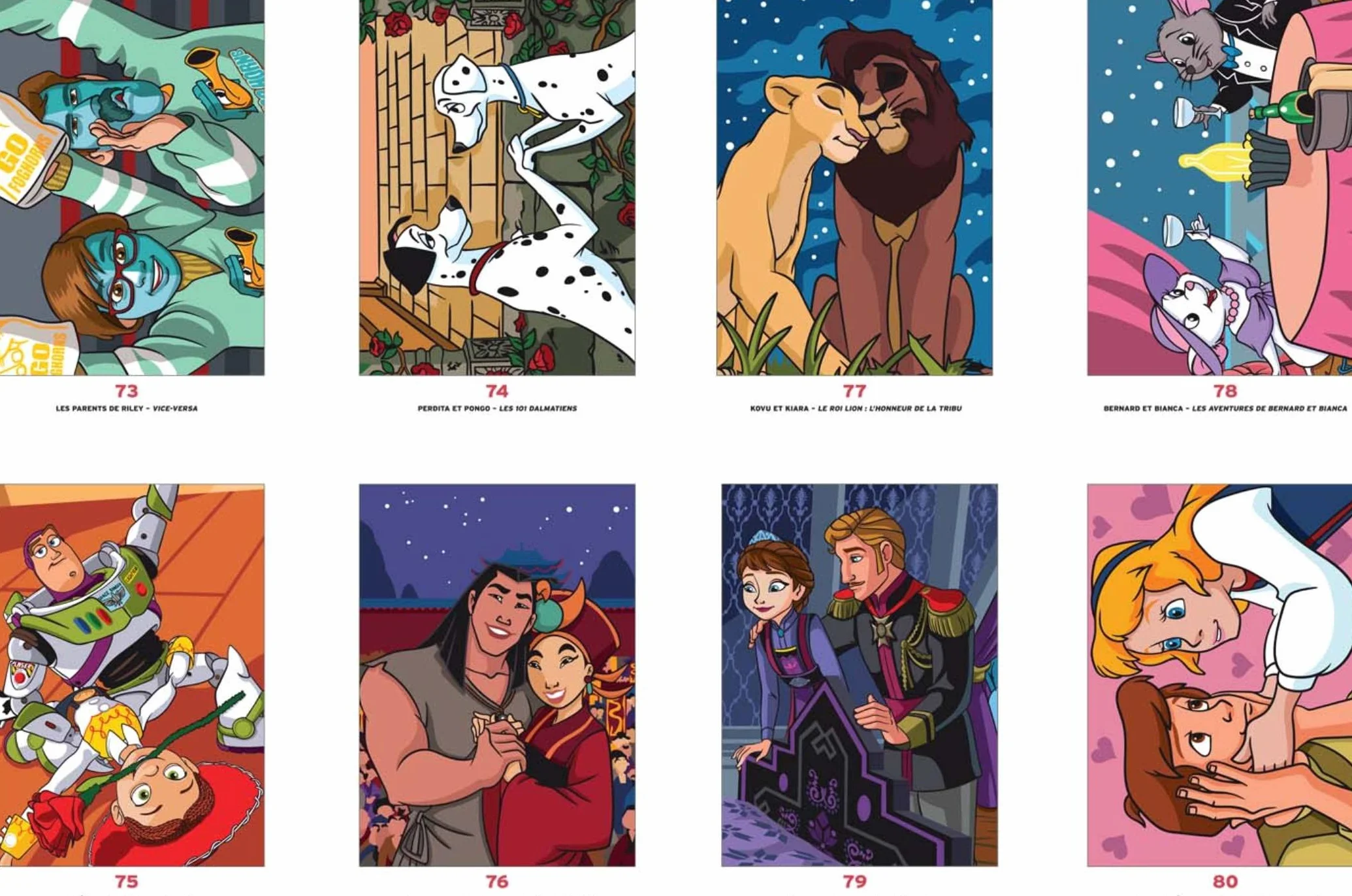 Disney Coloriages mystères Love Stories - Coloriez les chiffres et découvrez l'image
