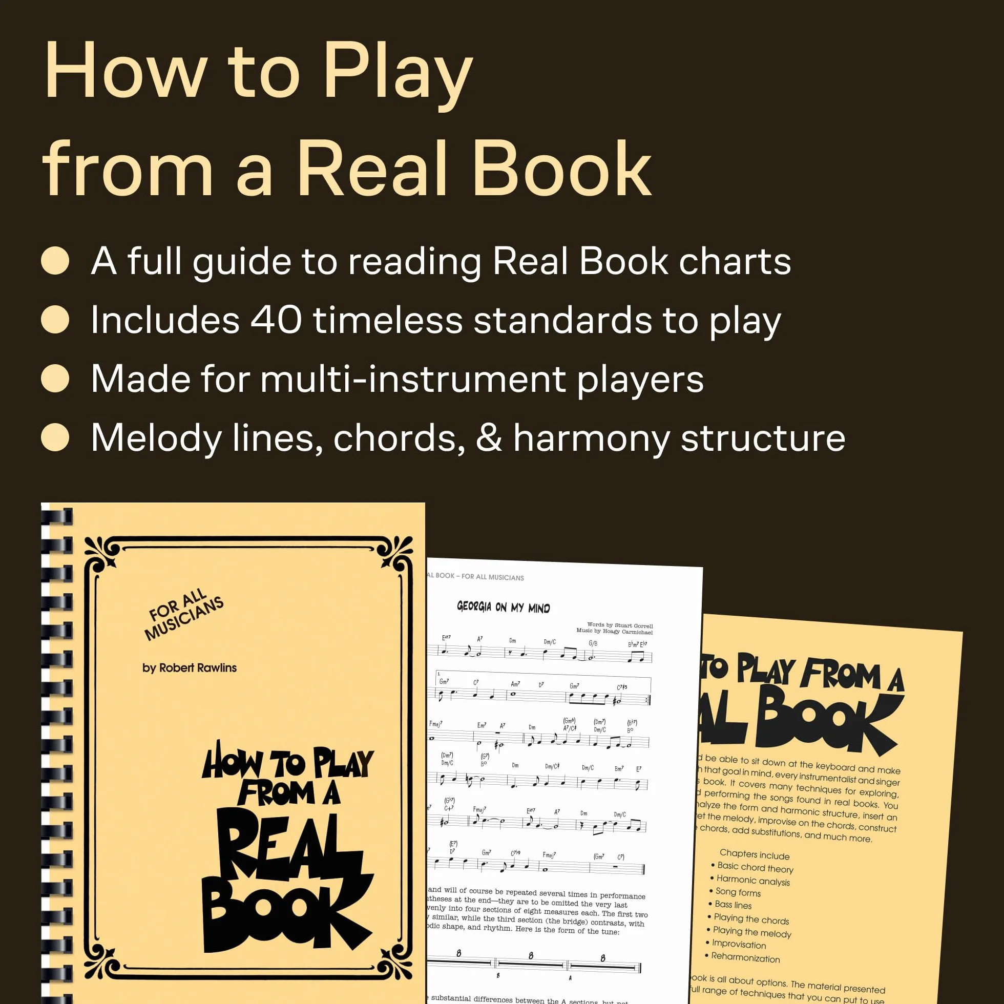 Robert rawlins : how to play from a real book - tous les instruments: For All Musicians