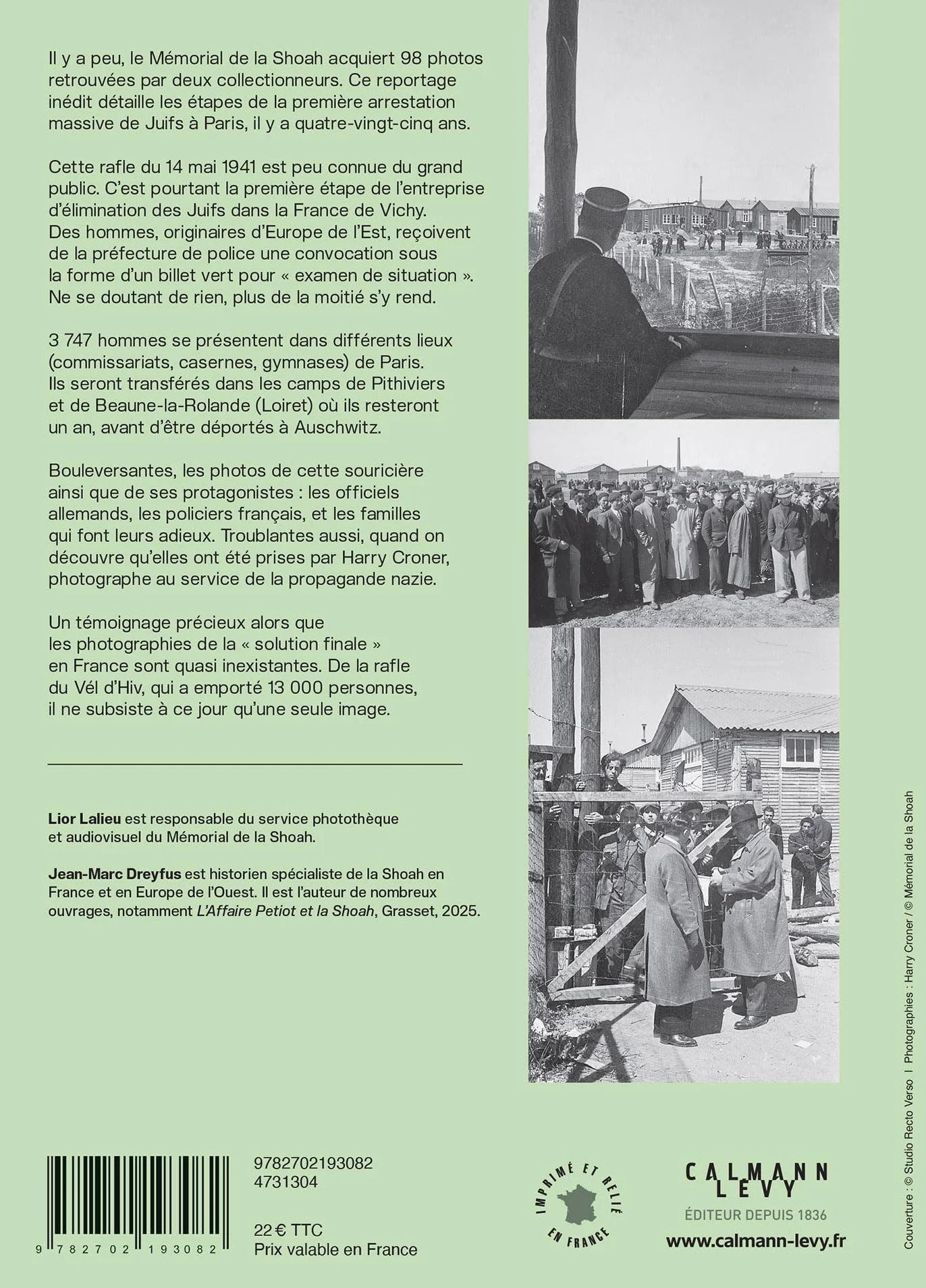 La rafle du « Billet vert »: 14 mai 1941, les photos retrouvées