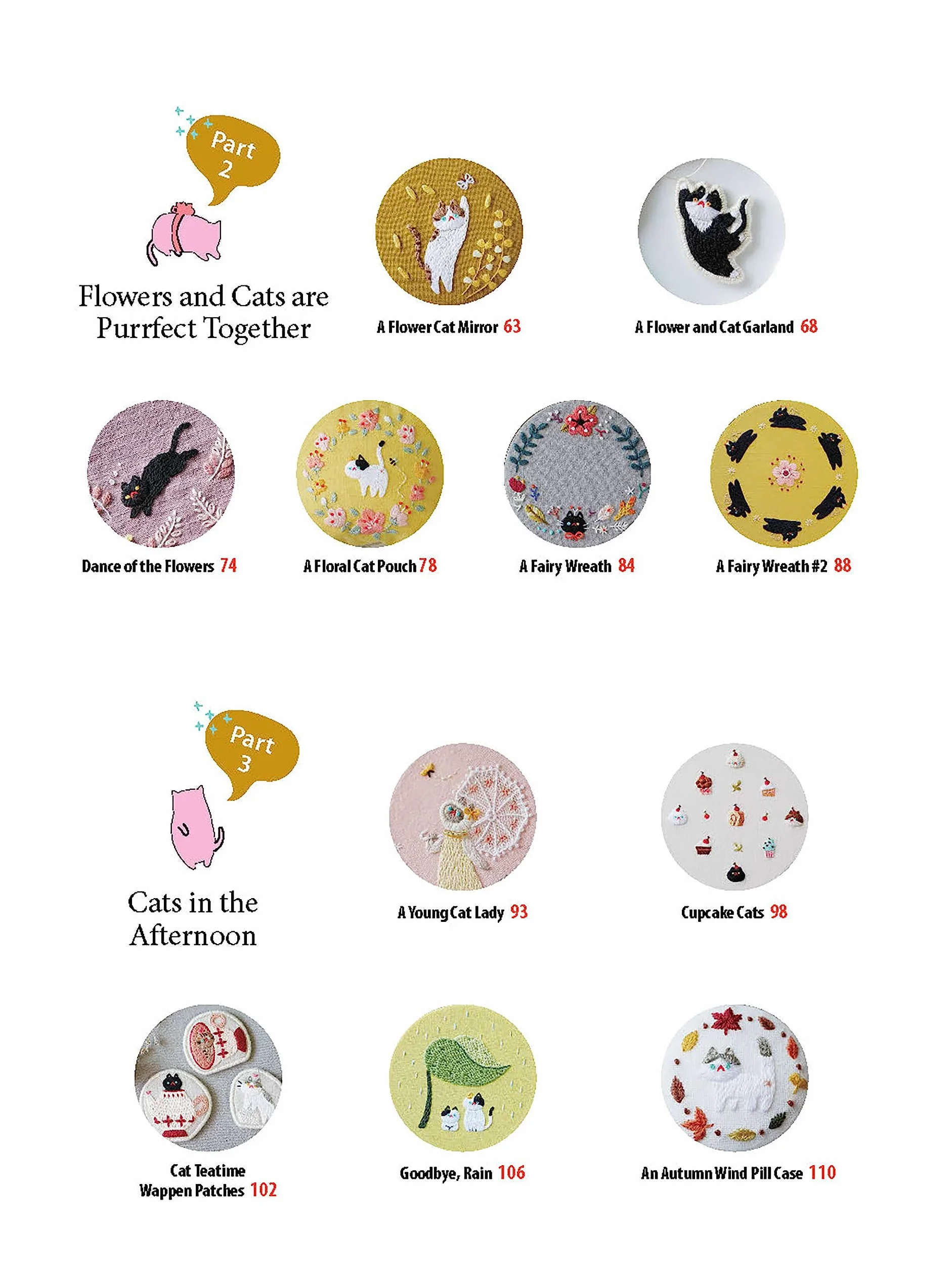 Cat Mania Embroidery: Zany Fun Feline Motifs