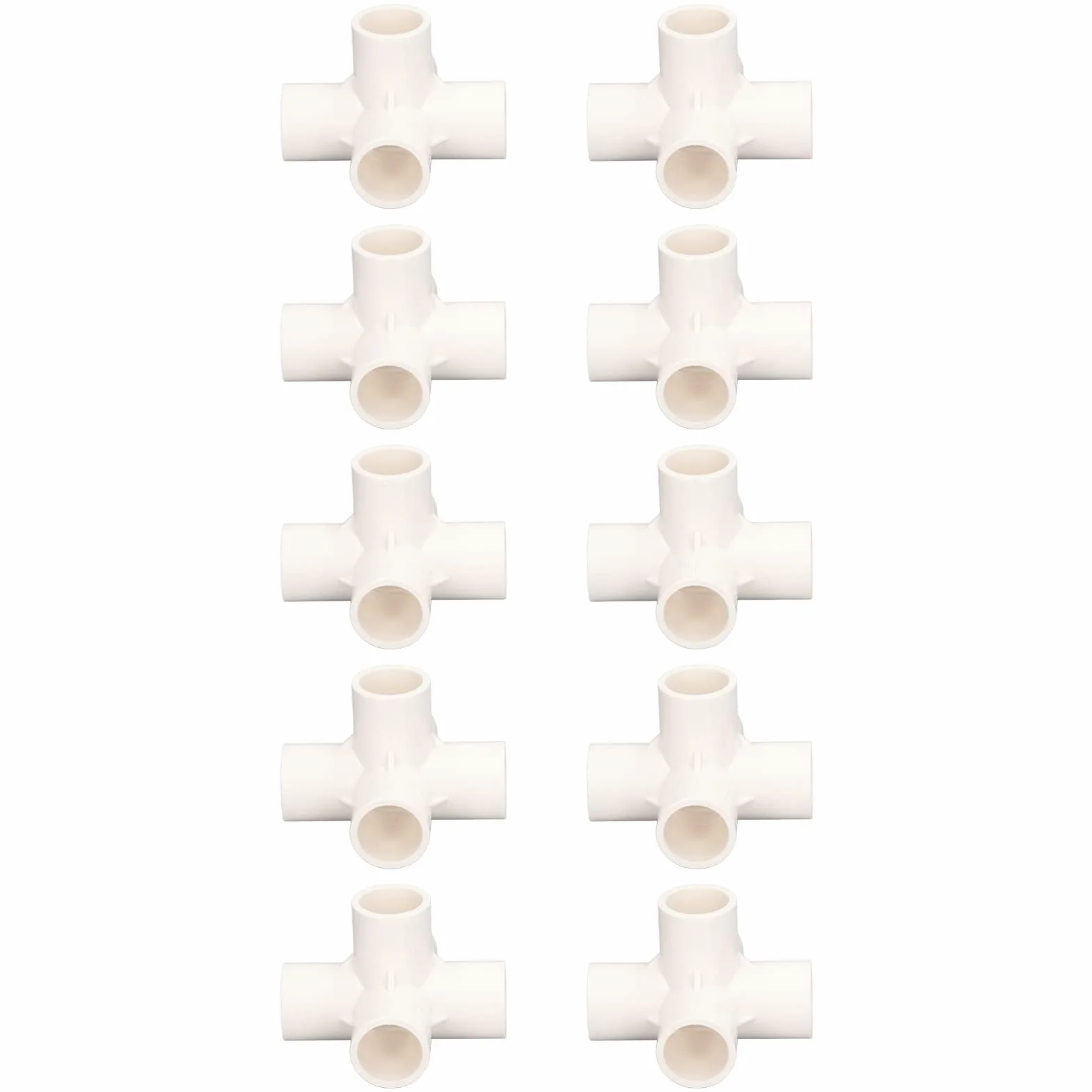 Złącze Rurowe 5-kierunkowe PCV 25 mm Biały 10 szt.