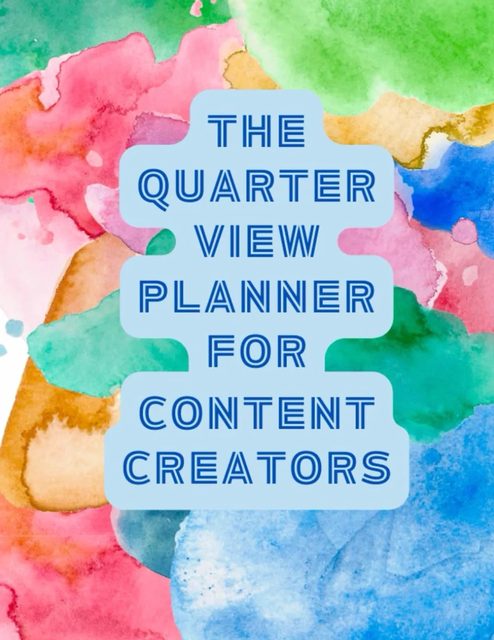 Quarter View Planner Content Creators