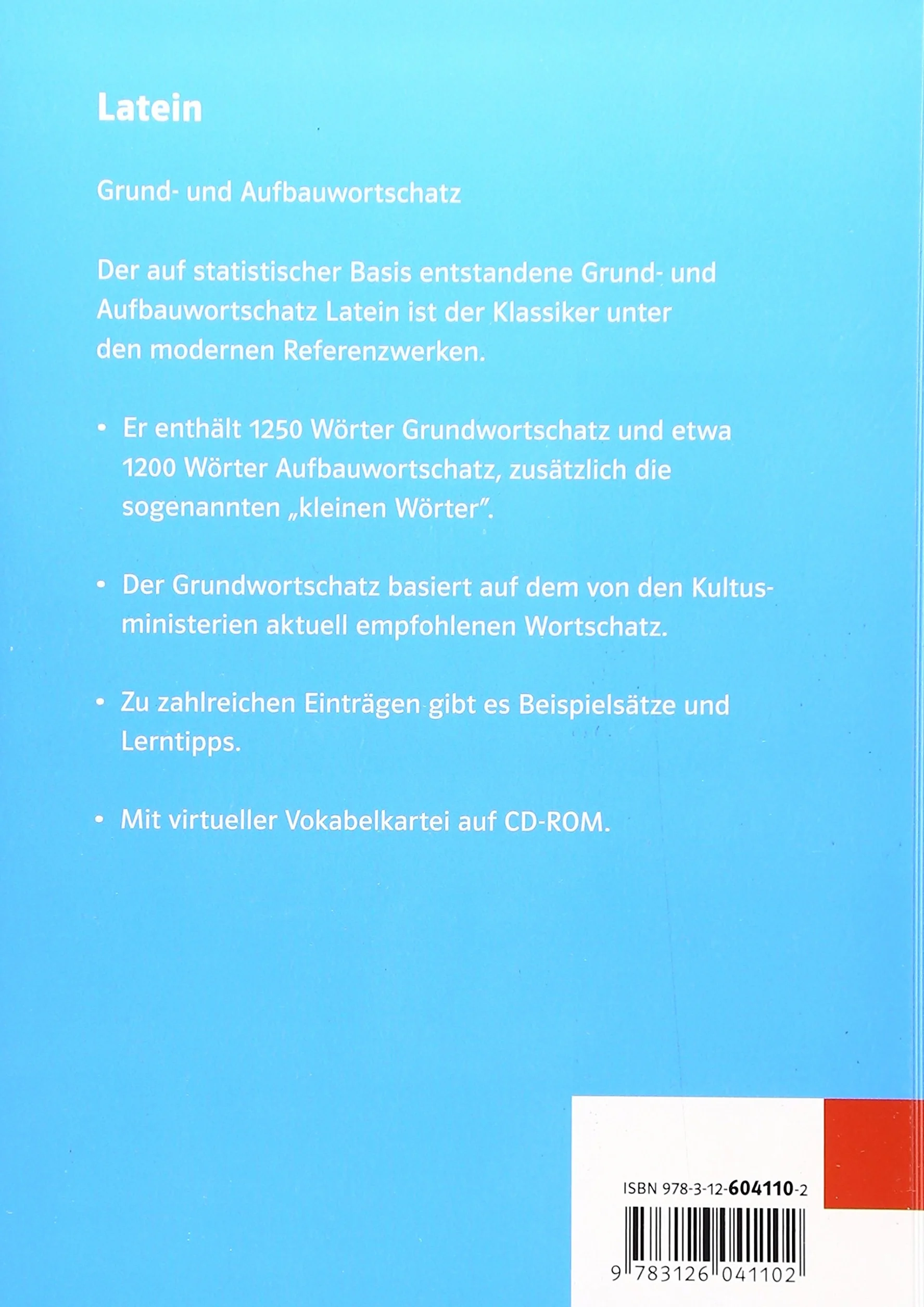 Grund- und Aufbauwortschatz Latein: Neubearbeitung Gunter H. Klemm mit virtueller Vokabelkartei Klasse 8-13