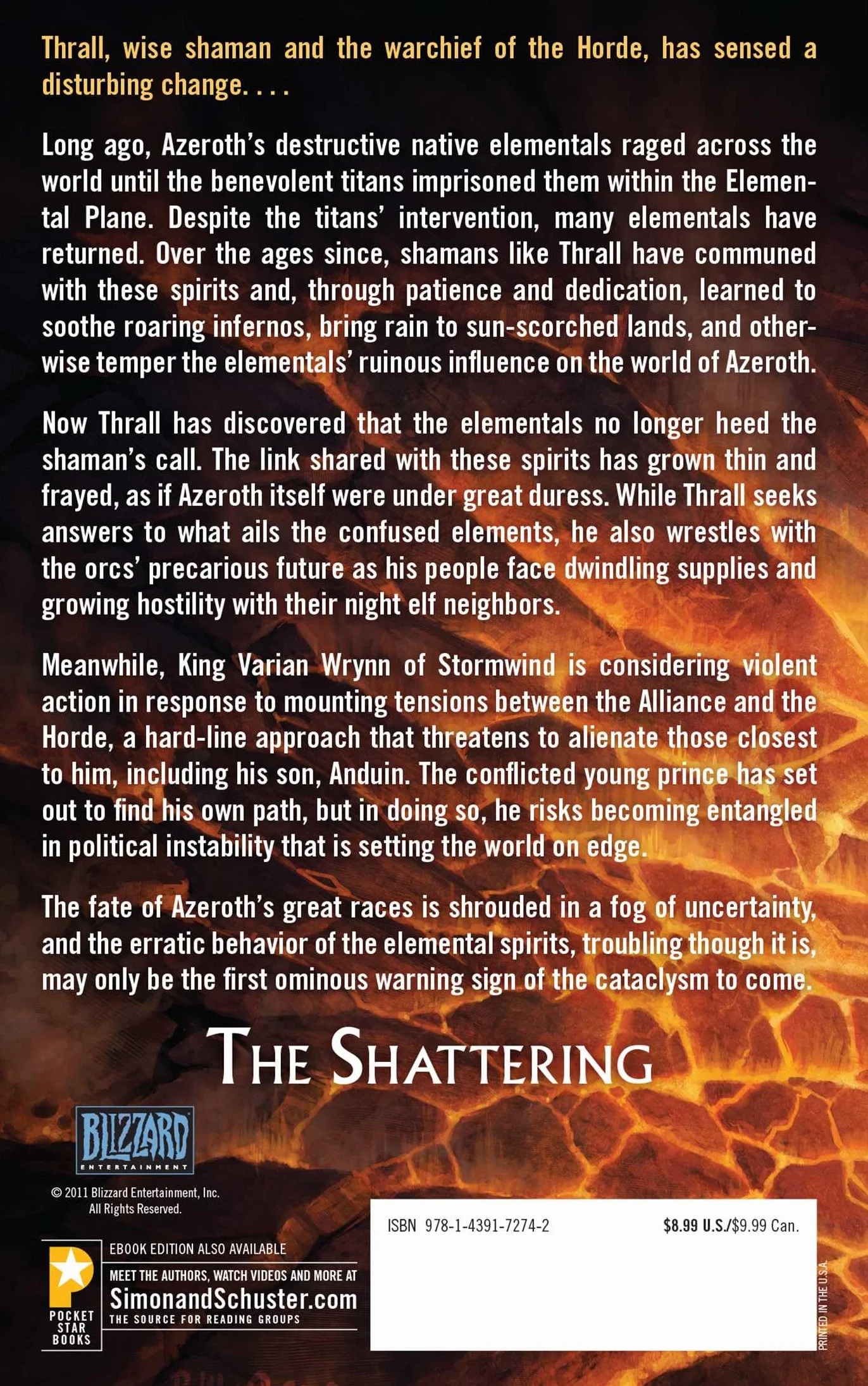 World of Warcraft: The Shattering: Book One of Cataclysm