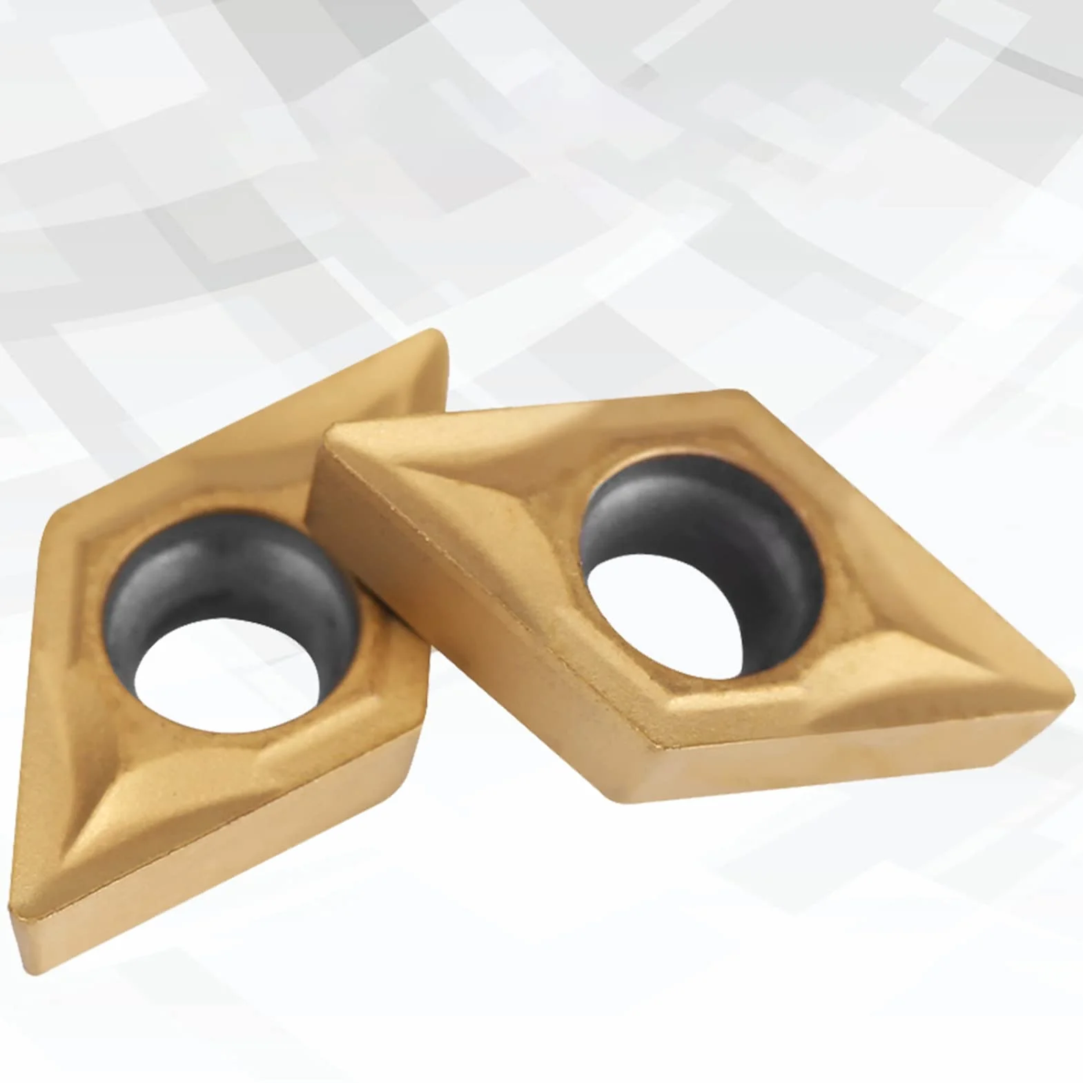 10 sztuk diamentowe frezy z węglika wolframu CNC wymienne tokarki frezarskie wkładki tokarskie z pudełkiem DCMT070204 US735 DCMT51.51 do stali