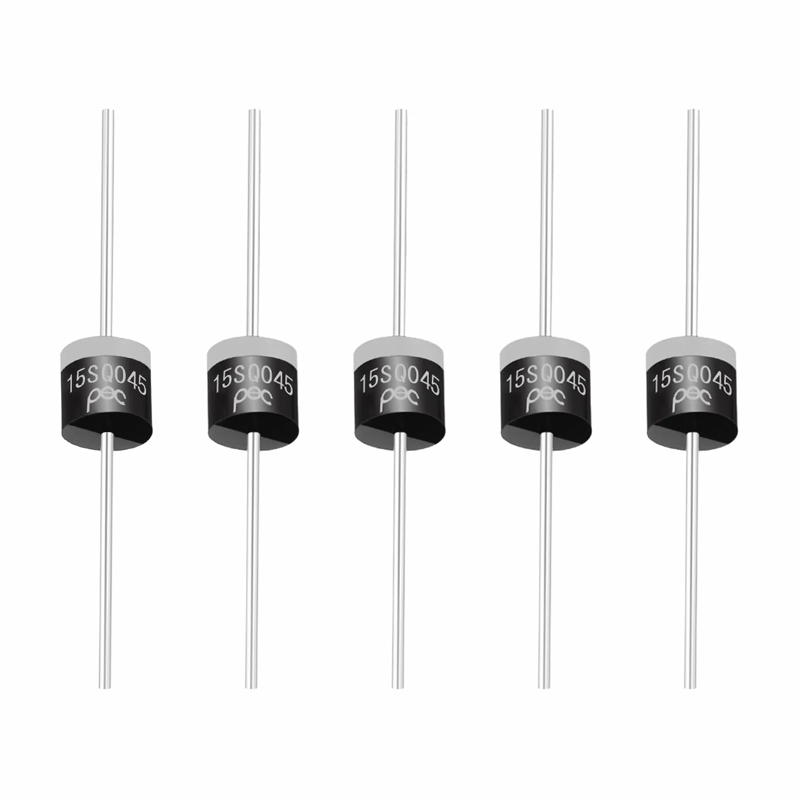 PATIKIL 5 sztuk 15SQ045 Schottky'ego dioda prostownicza, 15 A, 45 V, R-6