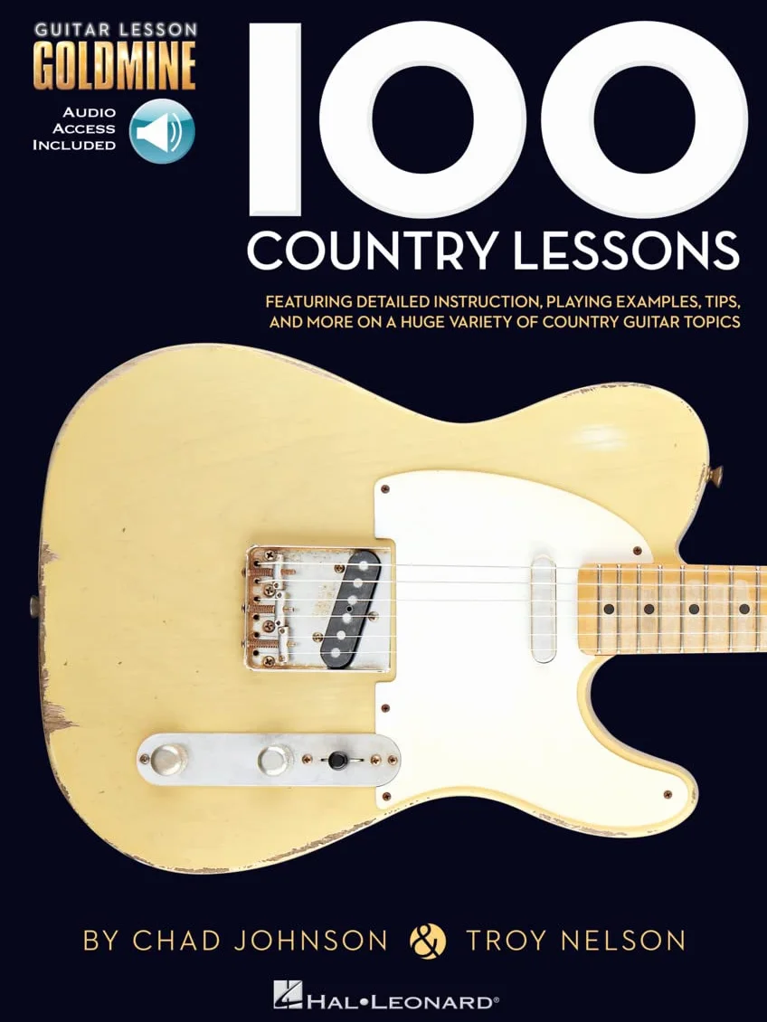 Guitar Lesson Goldmine Series 100 Country Lessons Guitare +CD