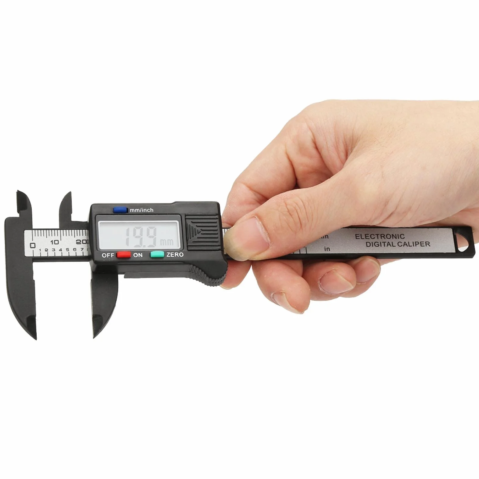 Elektroniczna Suwmiarka Cyfrowa, Mikrometr Cyfrowy Suwmiarka z Włókna Węglowego z Ekranem LCD do Użytku Domowego DIY