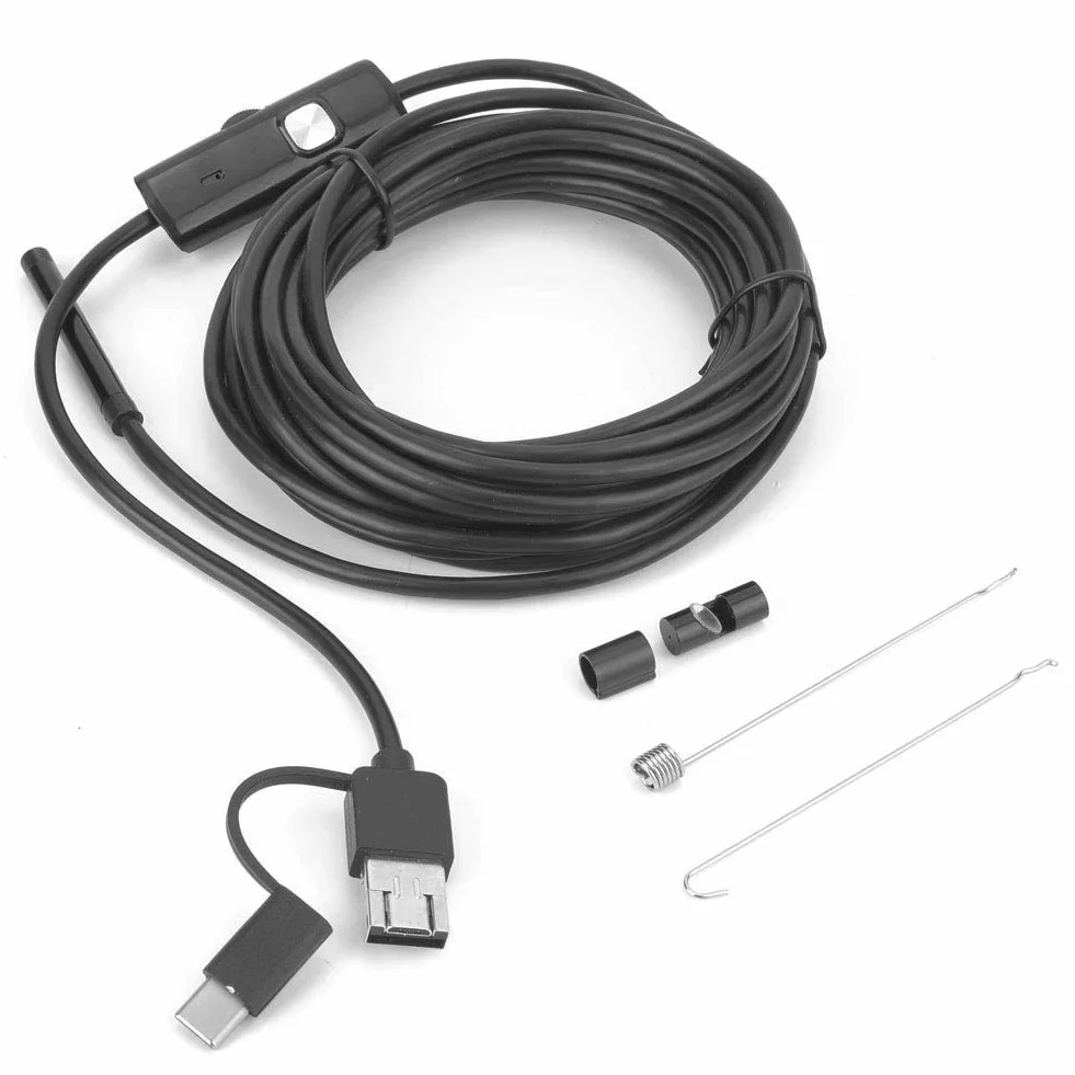 Endoskop USB Kamera 5,5 mm 2,0 MP 6 LED IP67 5 m wodoodporny