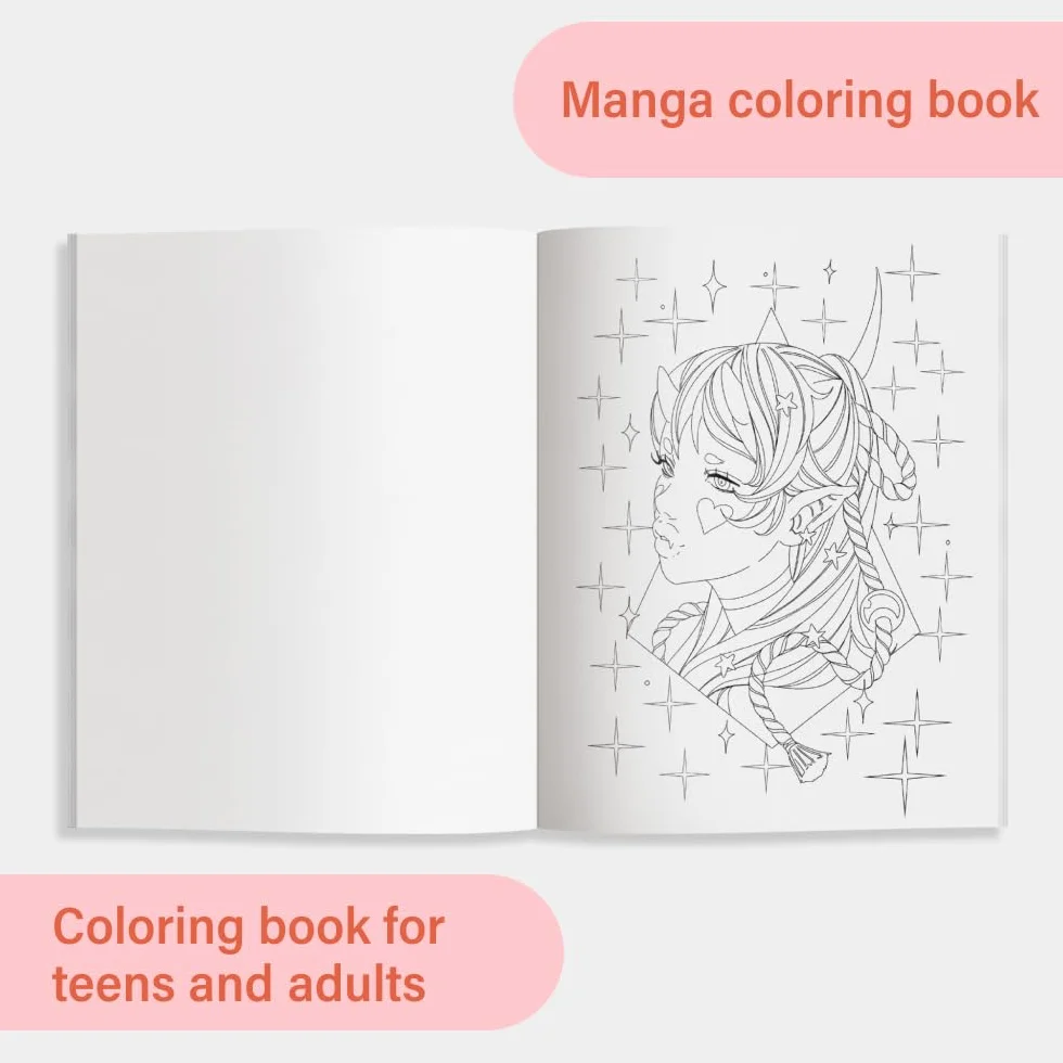 The Modern Manga Coloring Book: Pop Manga and Anime-Inspired Coloring Book for Teens and Adults