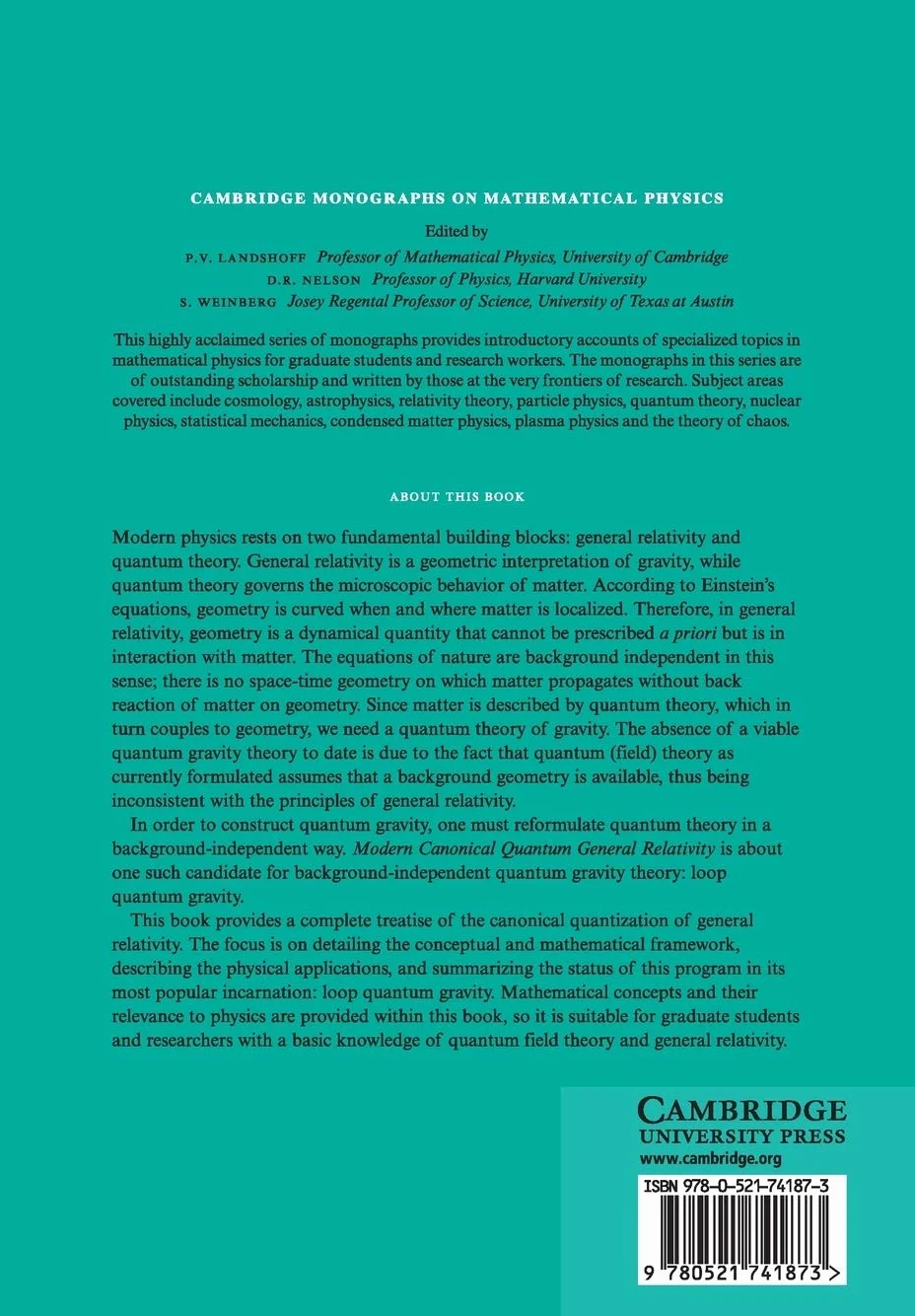 Modern Canonical Quantum General Relativity