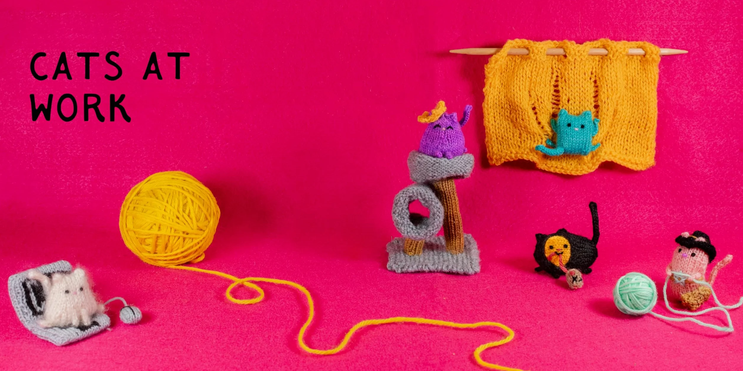 Knit Mini Amigurumi Cats!: 20 Knitting Patterns for Tiny Kitties