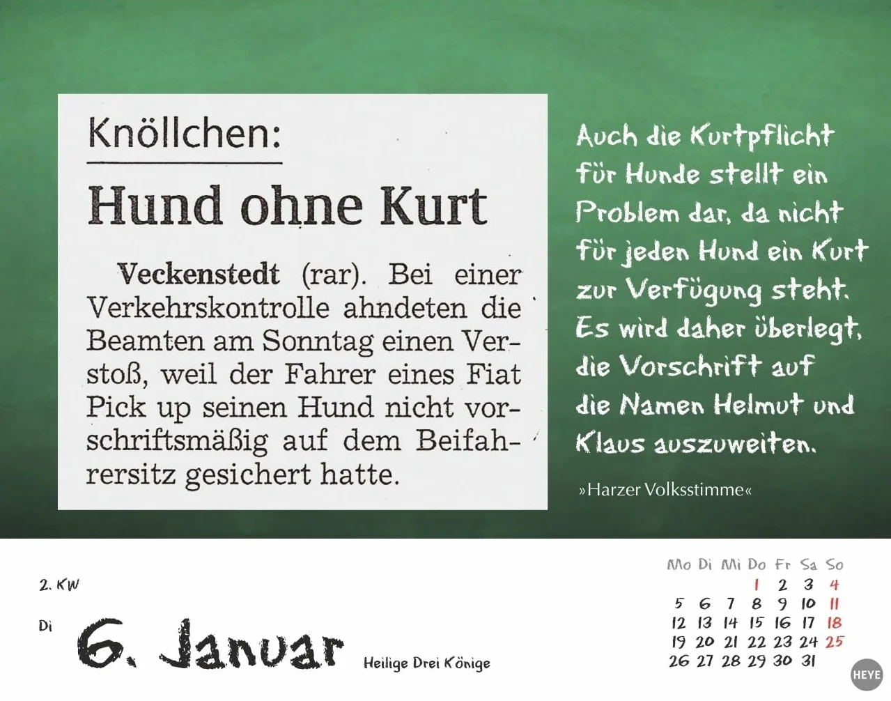 Bastian Sick Tagesabreißkalender 2026: Jeden letzten Dienstag im Montag - Witziger Sprachkalender mit Sprachverdrehern