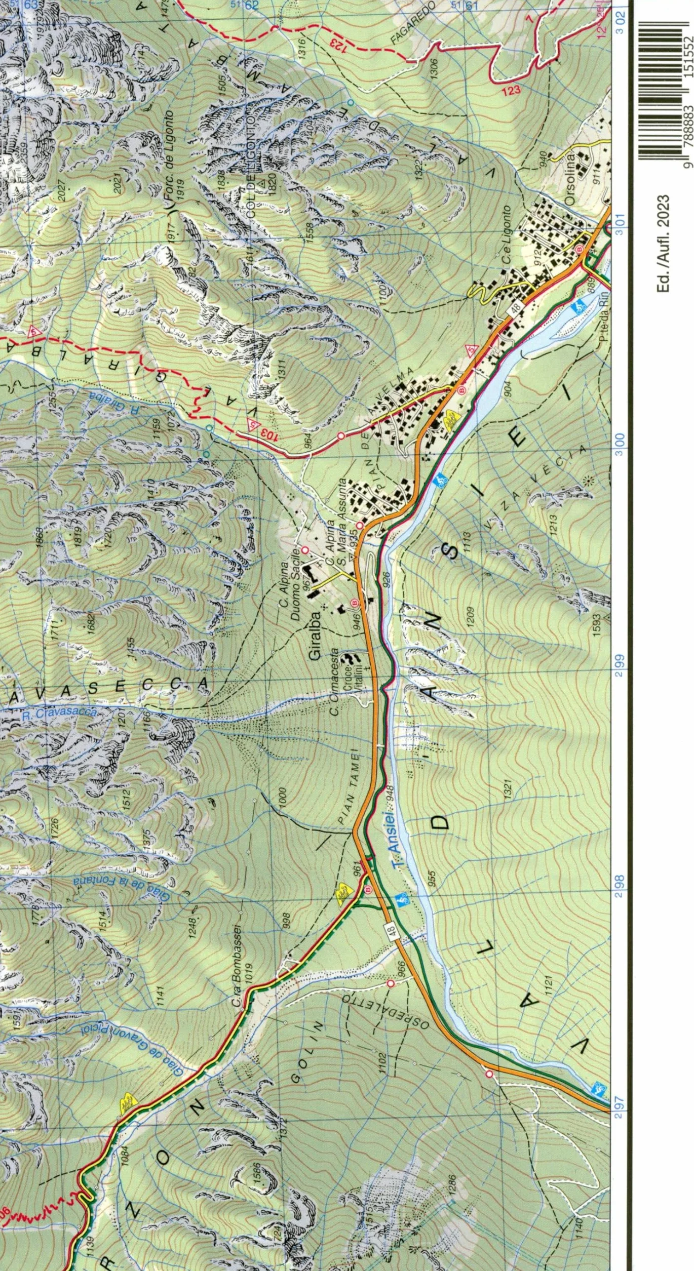 Sextener Dolomiten-Dolomiti di Sesto 1:25.000. Ediz. italiana, inglese, francese e tedesca: 10