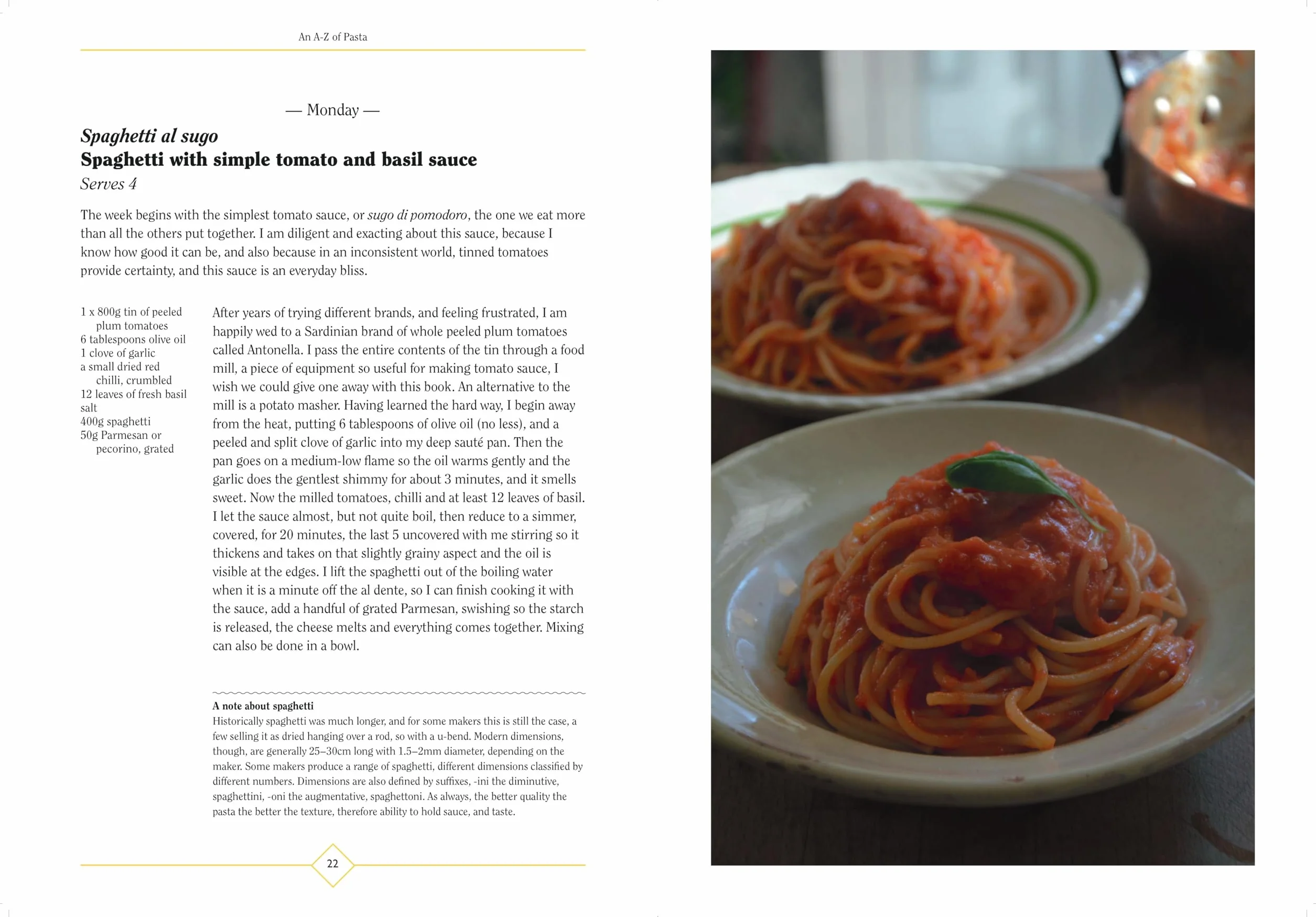 An A-Z of Pasta: Guide to Pasta Shapes, Stories & Recipes by Award-Winning Food Writer