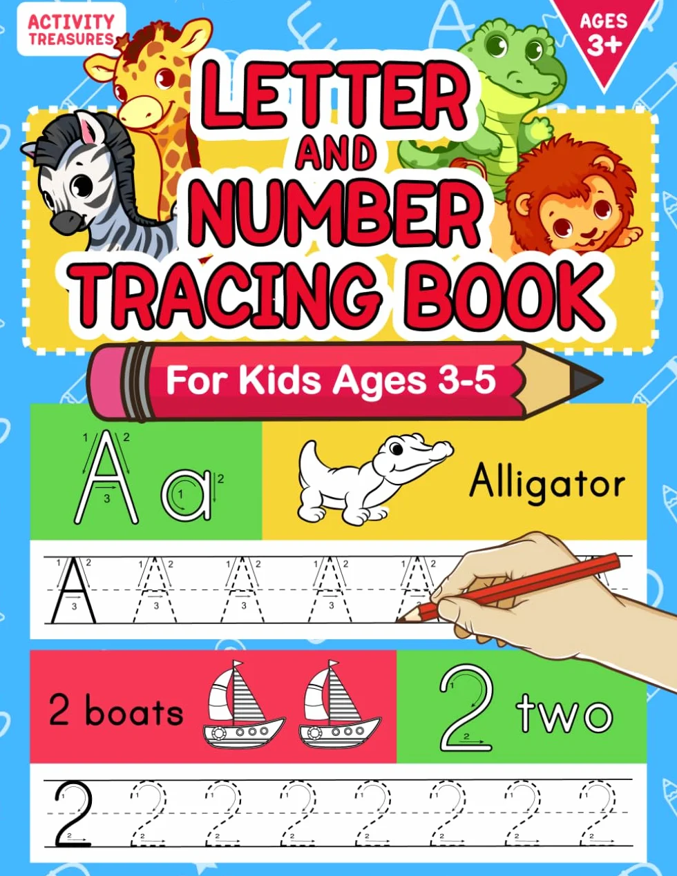 Letter And Number Tracing Book For Kids Ages 3-5: A Fun Practice Workbook To Learn The Alphabet And Numbers From 0 To 30 For Preschoolers And Kindergarten Kids!