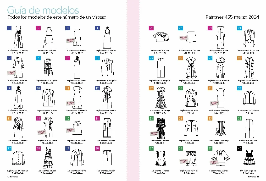 Revista Patrones #455 Temporada de vestidos