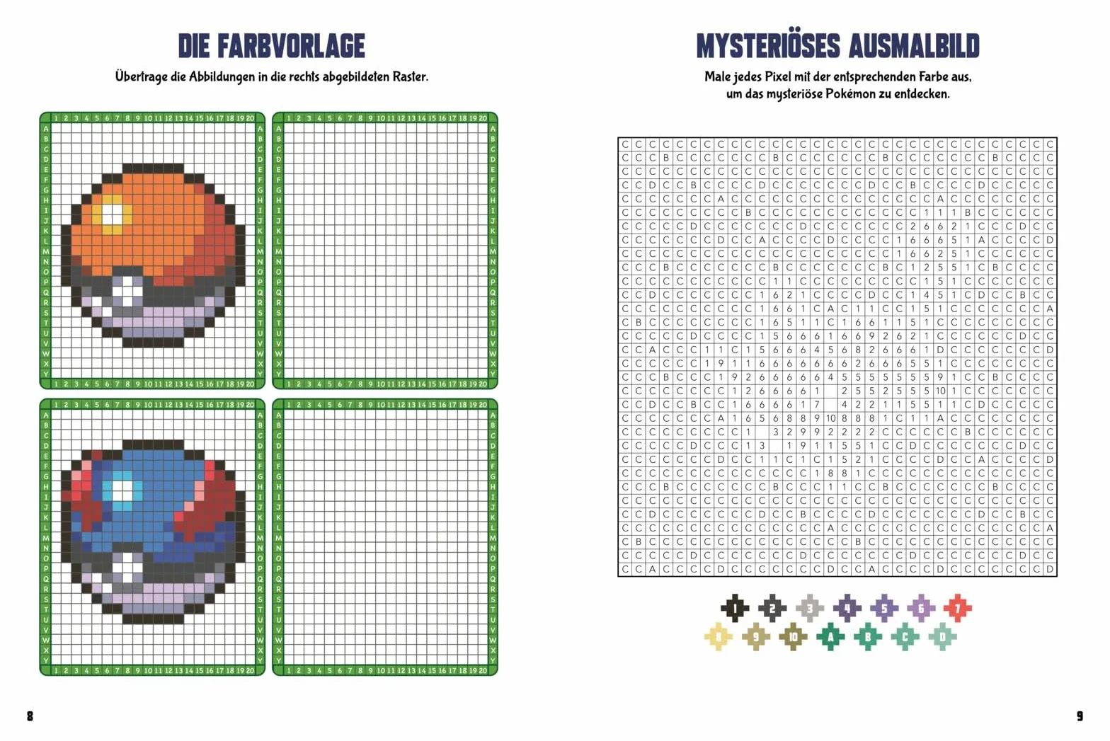 Pokémon Activity-Buch: Mein Pixel-Malbuch