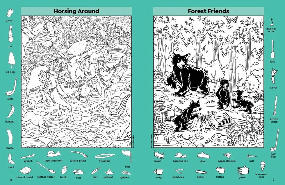 Nature Puzzles for Kids: Over 100 Hidden Pictures Activity Book