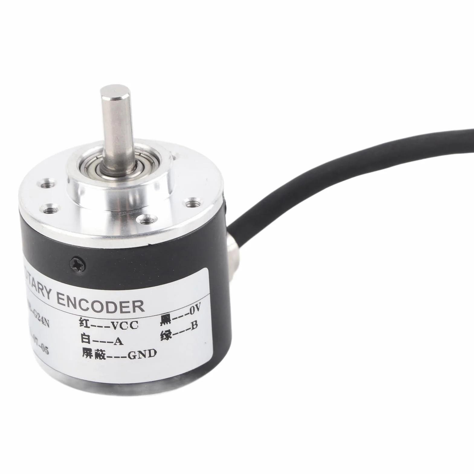 Enkoder Przyrostowy Obrotu 5V-24V AB 2-fazy Wał 6mm 600P/R Czujnik Magnetoelektryczny