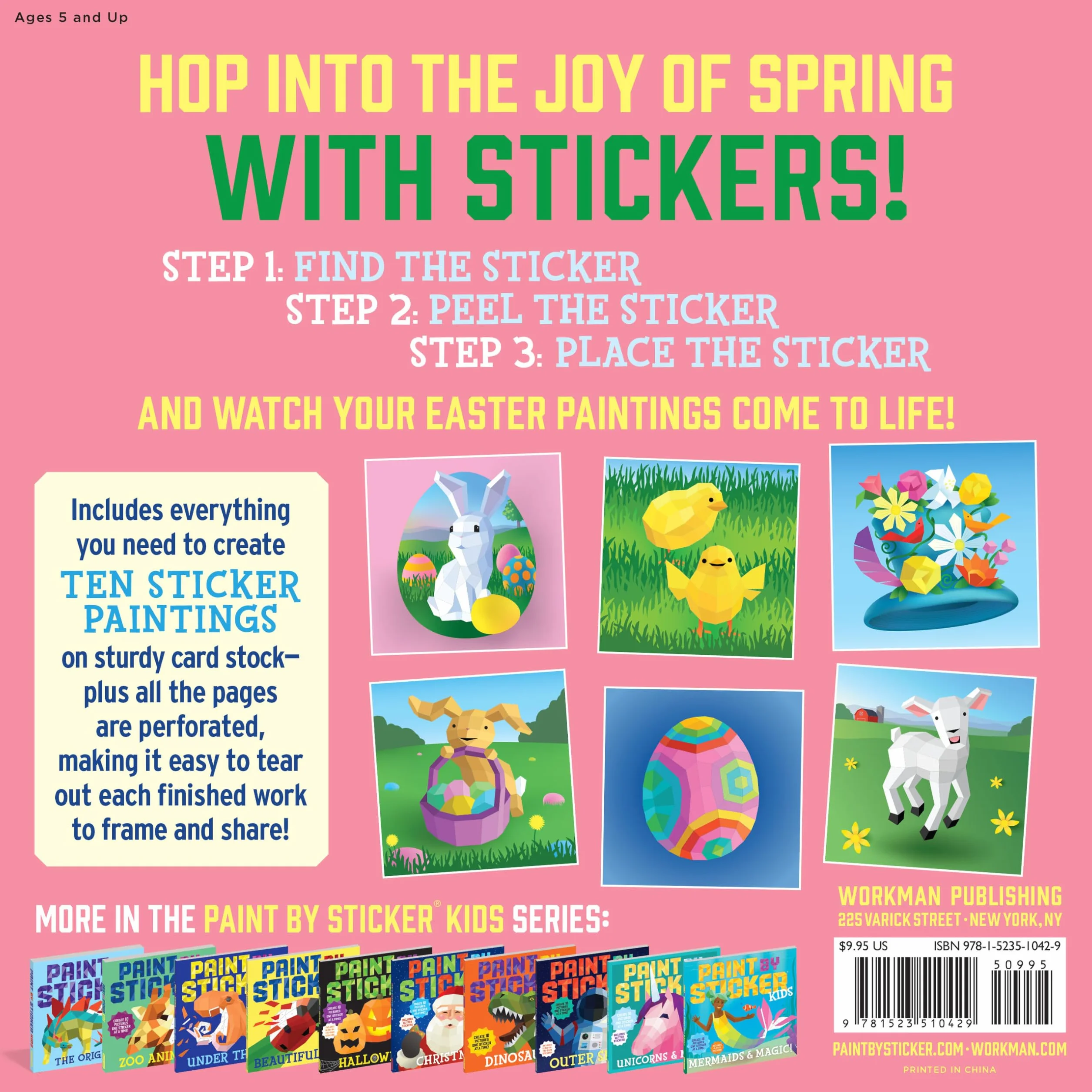 Paint by Sticker Kids: Easter: Create 10 Pictures One Sticker at a Time!