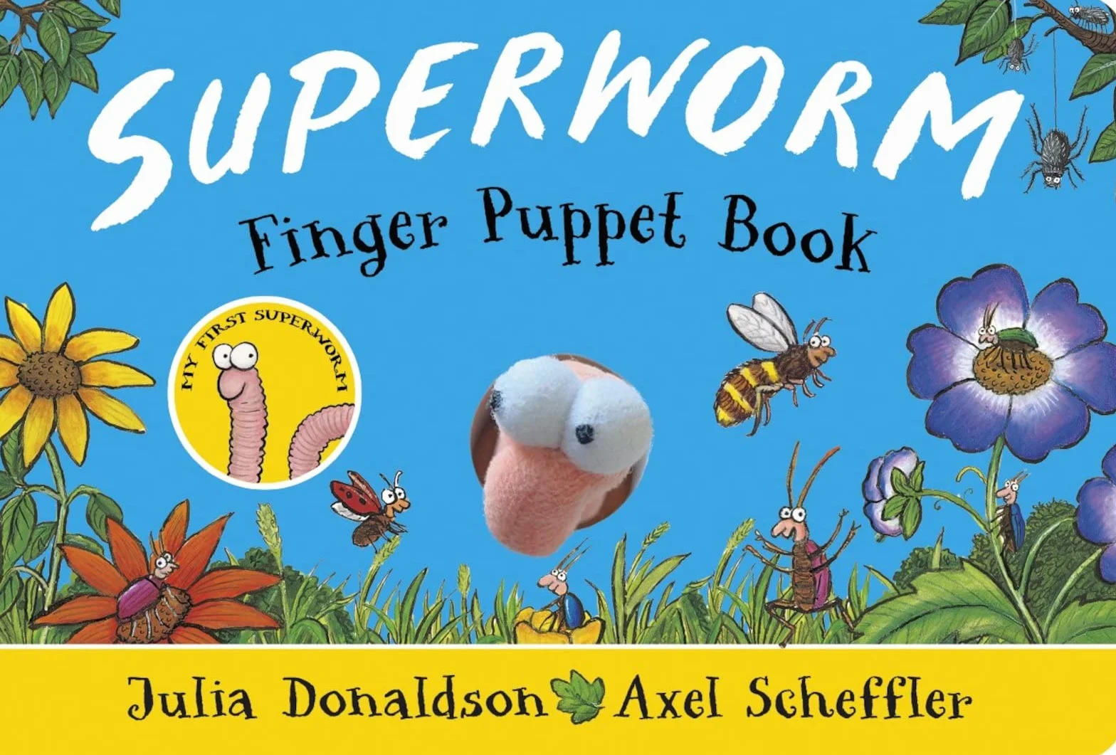 Superworm Finger Puppet Book - the wriggliest, squiggliest superhero ever!