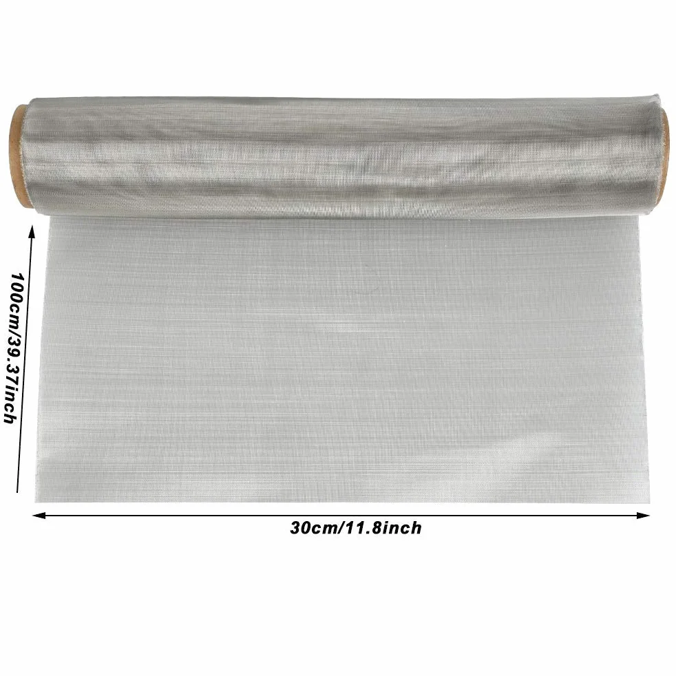 TIMESETL Drut tkany ze stali nierdzewnej 304 80 oczek - 30 x 100 cm arkusz filtracyjny tkanina filtracyjna