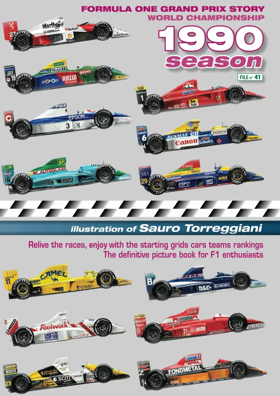 Formula One Grand Prix Story 1990 Season World Championship: Relive the races, enjoy with the starting grids cars teams rankings. The definitive picture book for F1 enthusiasts