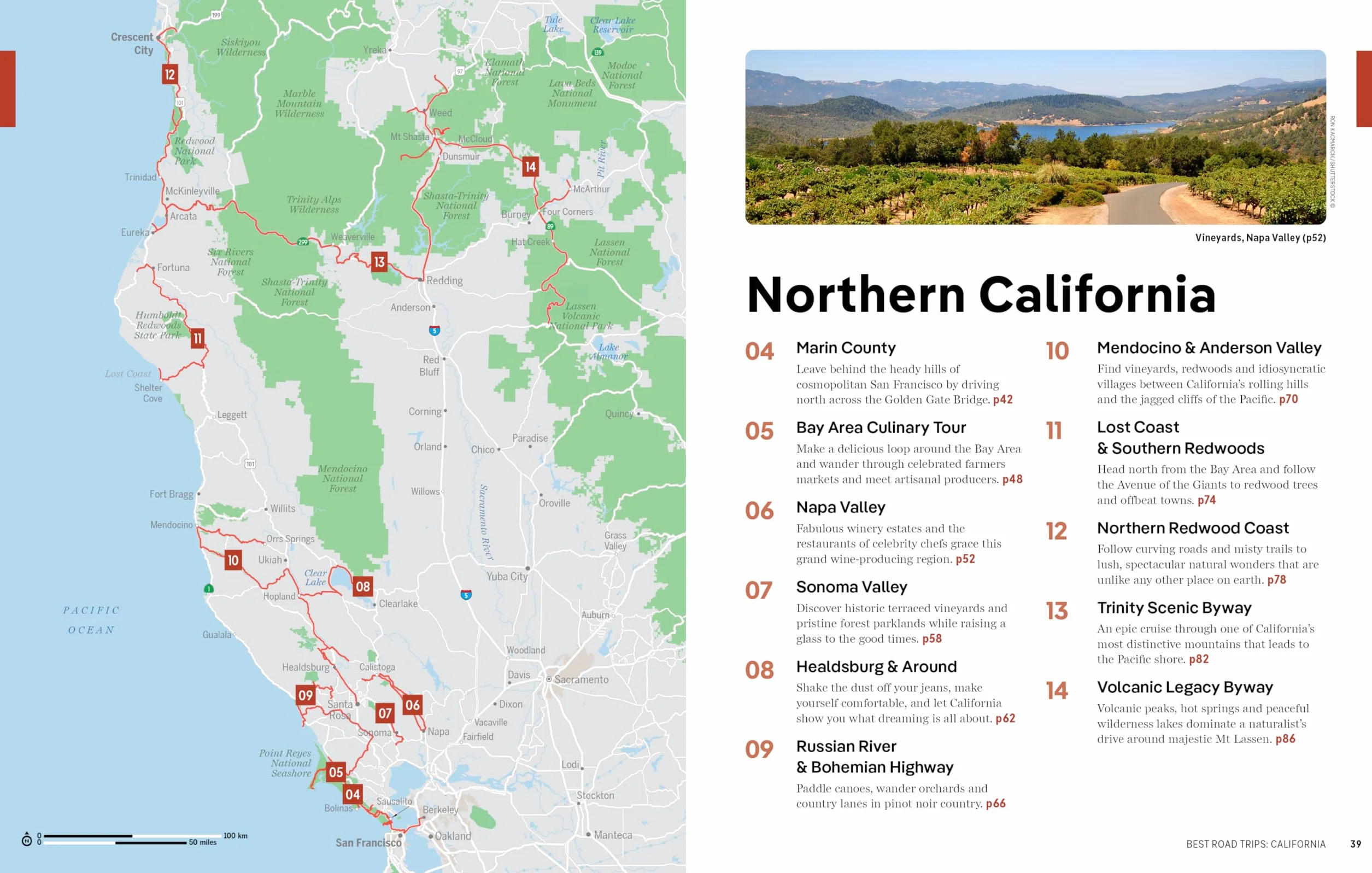 Best Road Trips California 5ed - anglais: escapes on the open road