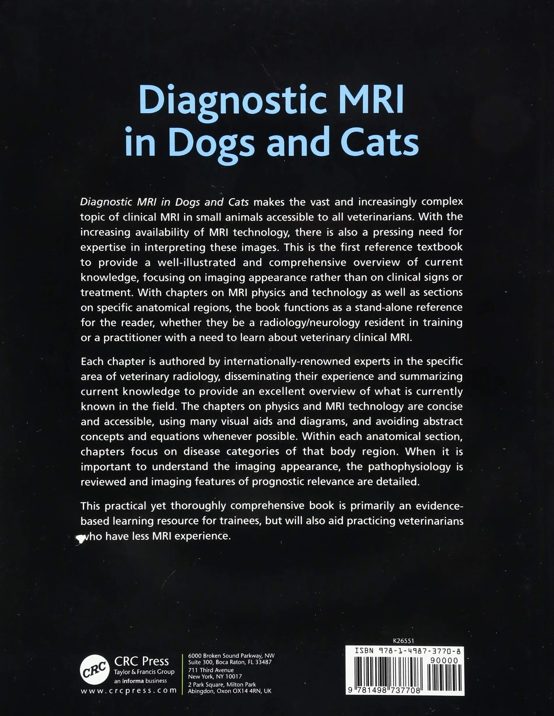 Diagnostic MRI in Dogs and Cats