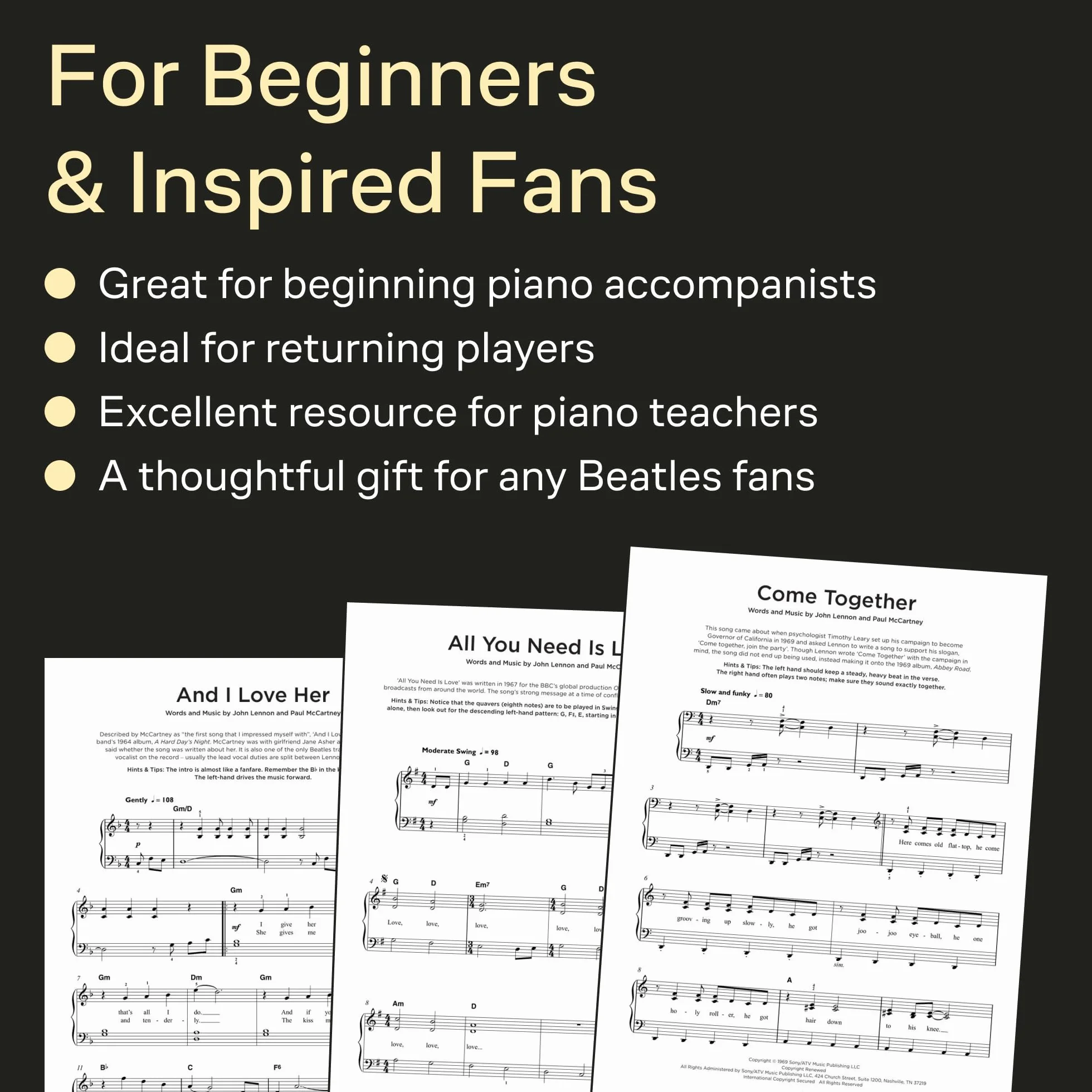 The Beatles Collection - 40 titres - Really Easy Piano