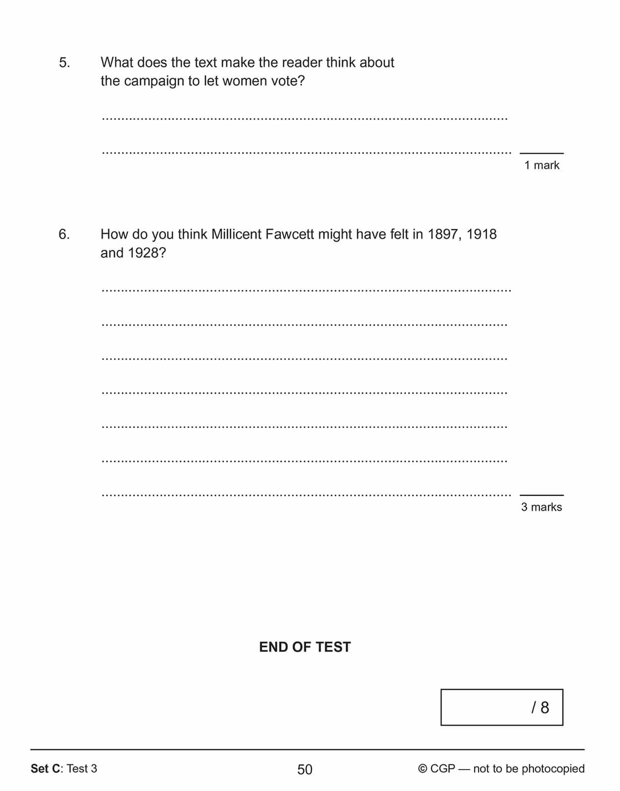 KS2 English SAT Buster 10-Minute Tests Reading Book 1 for the 2027 tests