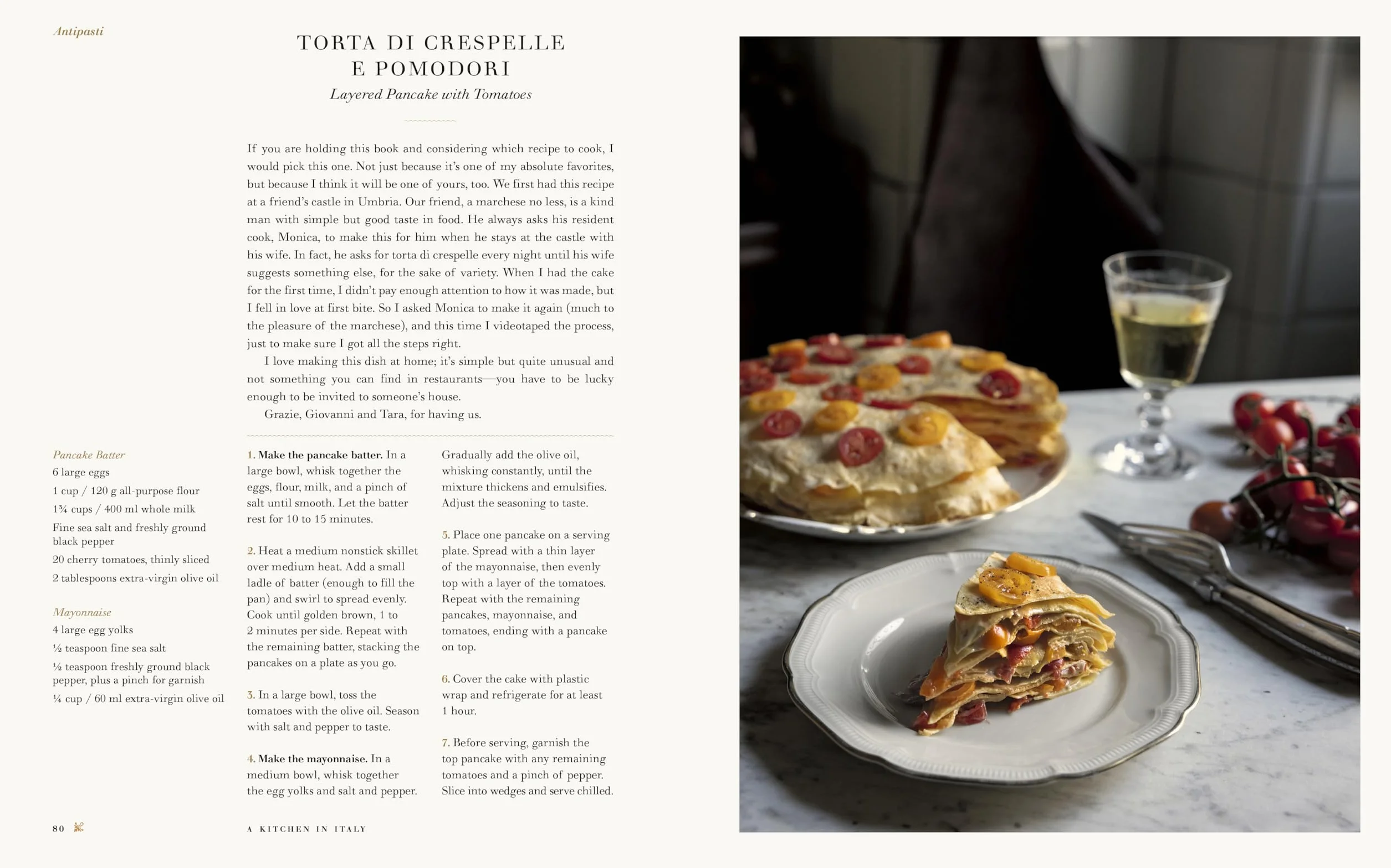 A Kitchen in Italy /anglais: A Year of Family Meals and Celebrations from Our Home