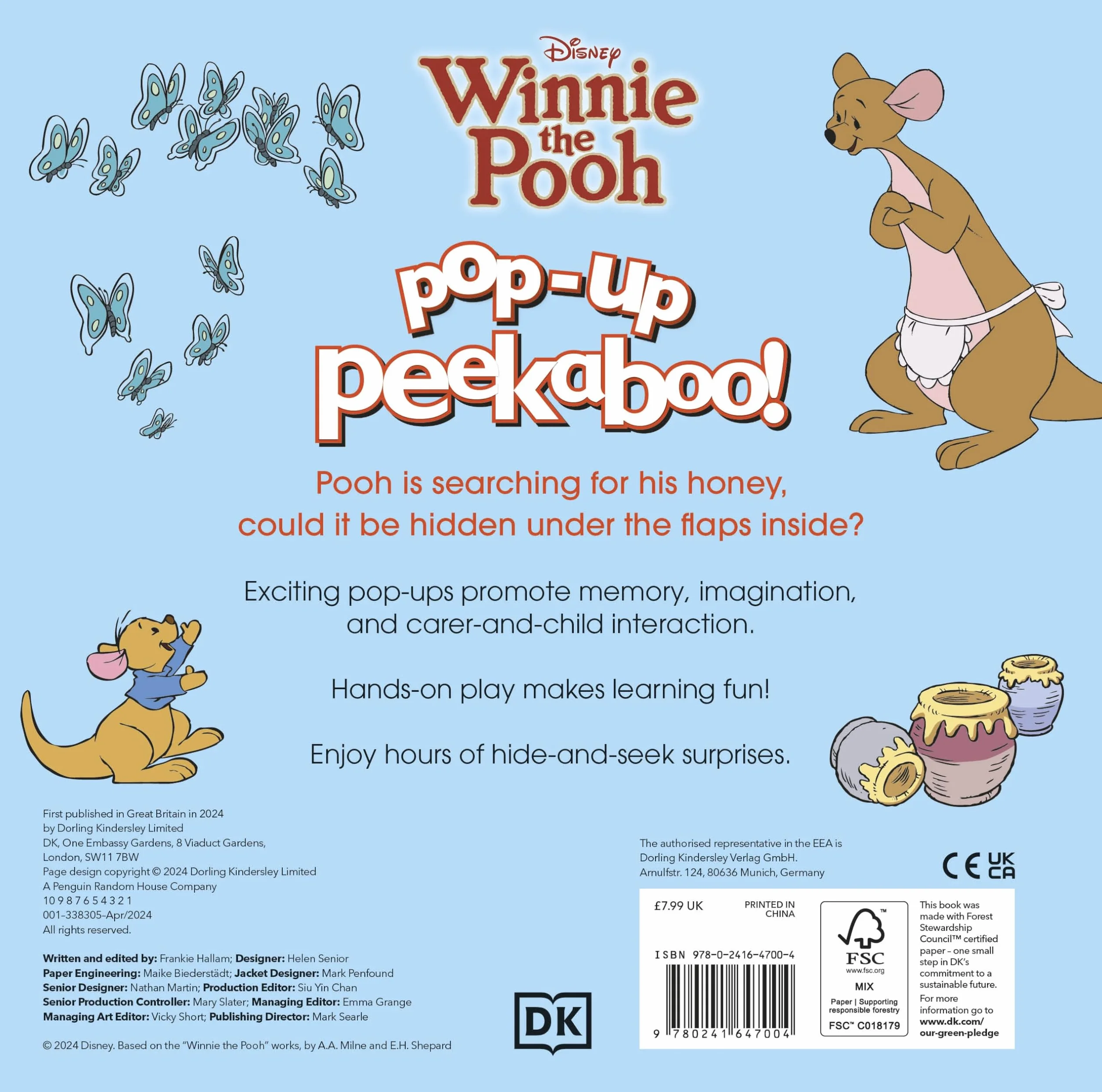 Pop-Up Peekaboo! Disney Winnie the Pooh
