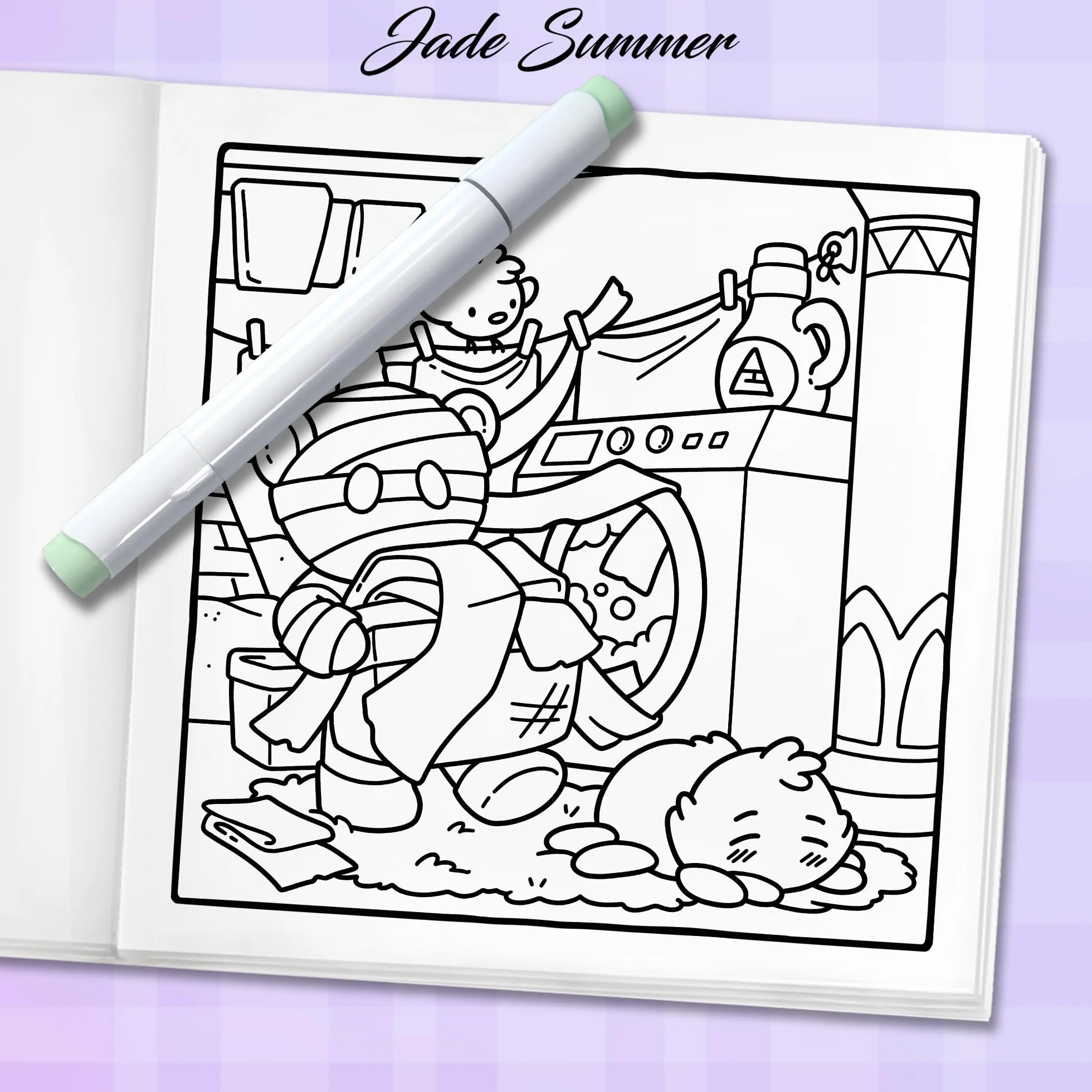 Spooky Life: Cozy Coloring Book for Adults and Teens with Cute and Creepy Everyday Scenes for Relaxation