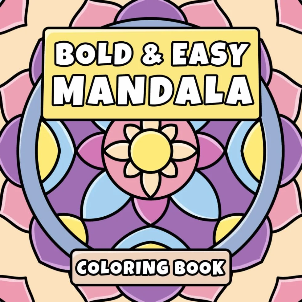 Mandala Coloring Book: Simple Patterns for Stress Relief, Adults, Teens & Kids