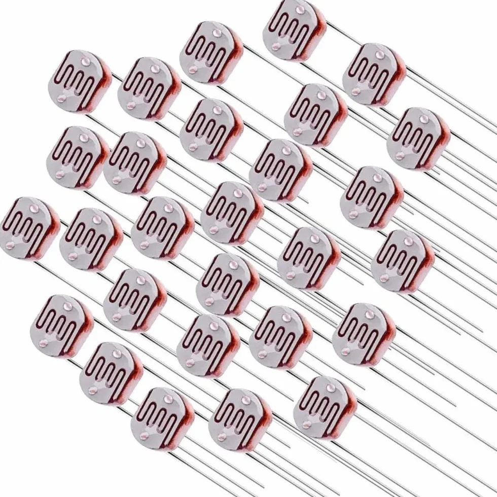 DollaTek 100 sztuk 5516 fotorezystor LDR CDS 5 mm czujnik oporu zależnego od światła
