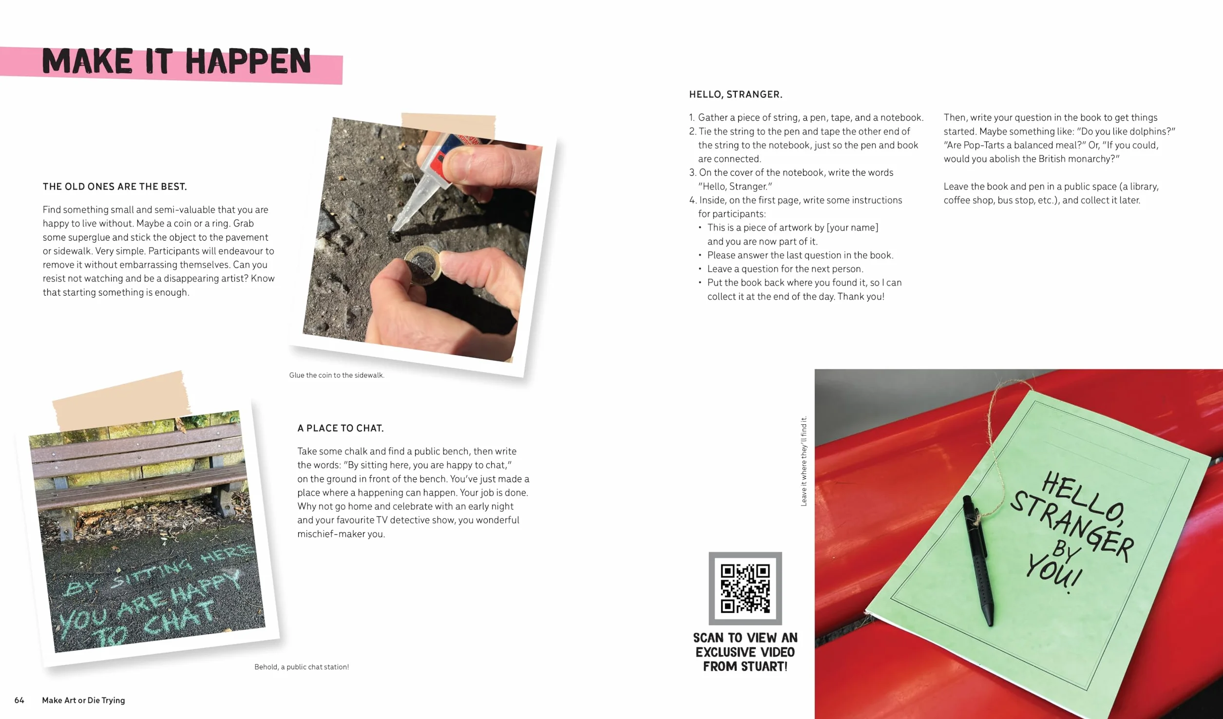 Make Art or Die Trying /anglais: The Only Art Book You'll Ever Need If You Want to Make Art That Changes the World