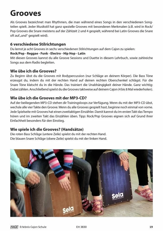Erlebnis Cajon Schule mit MP3-CD: Schneller Einstieg ins Cajonspiel für alle Altersstufen