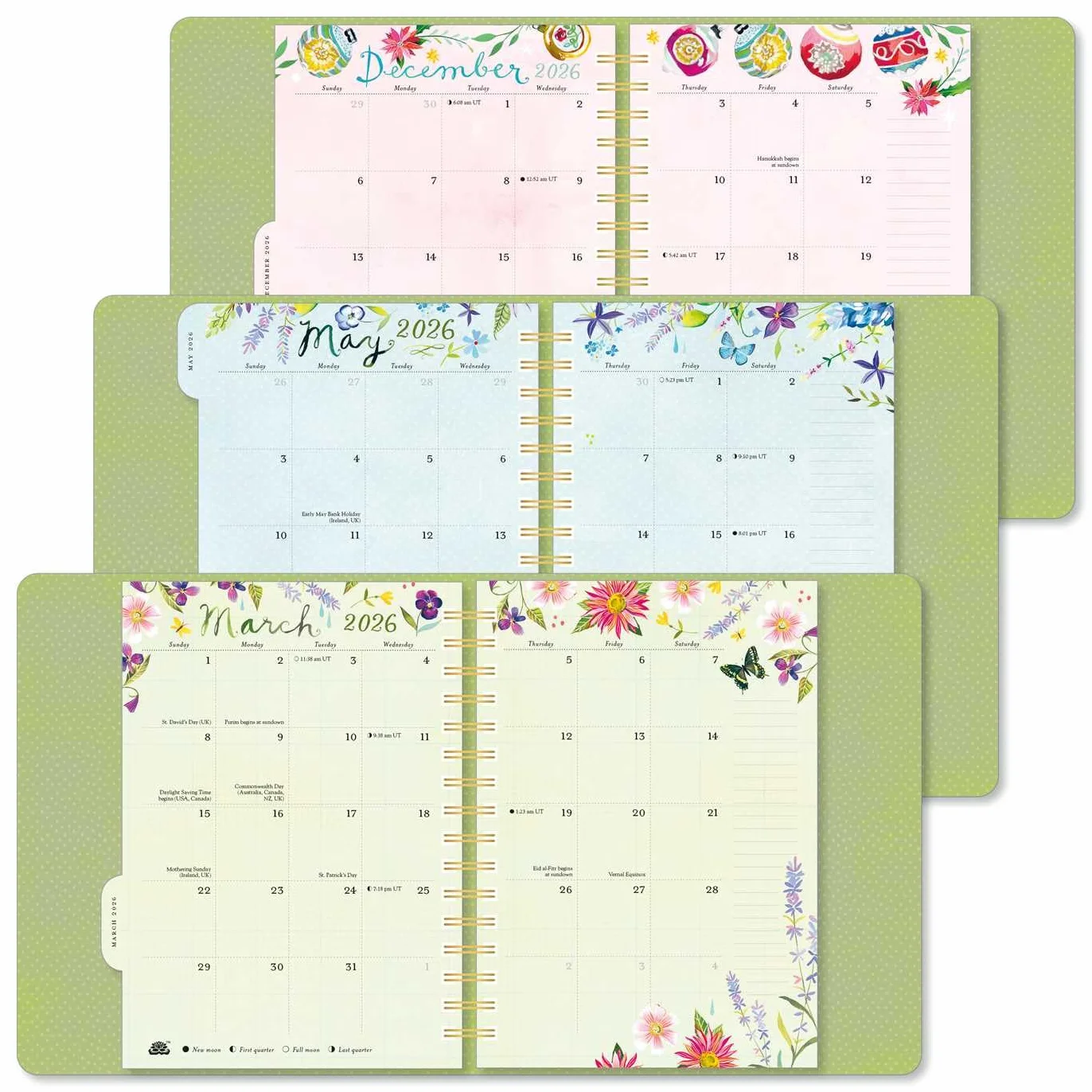 Katie Daisy 2026 Deluxe Weekly Planner Flowers Always